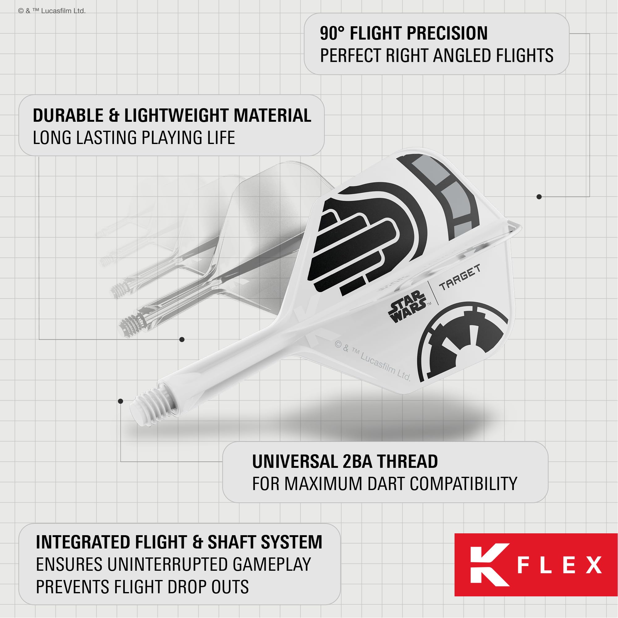 target-k-flex-storm-trooper-flights-no-2-short-19mm image 6