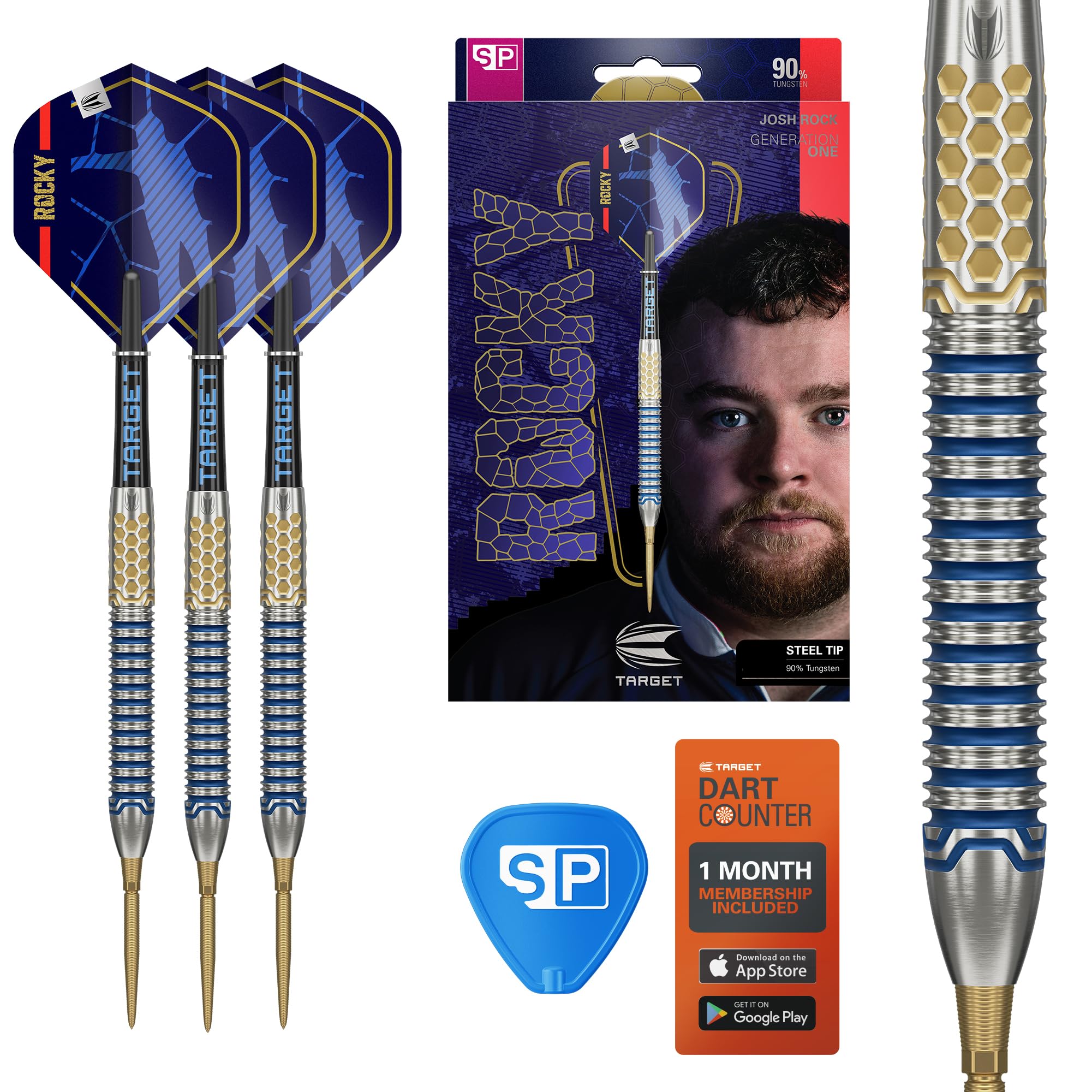 target-josh-rock-gen-1-steeldarts-22g-90-tungsten-swiss image 1