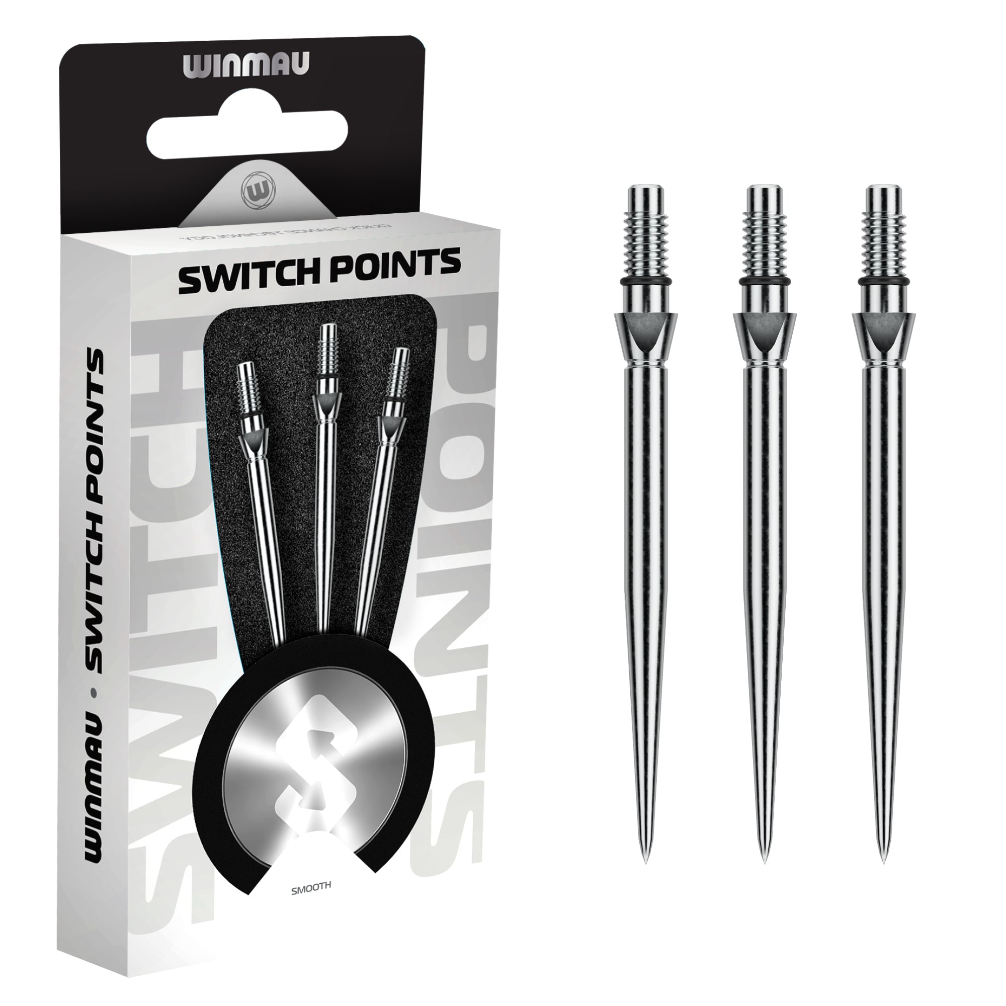 winmau-switch-point-spitzen-glatt-silber-26-mm-stahl image 2