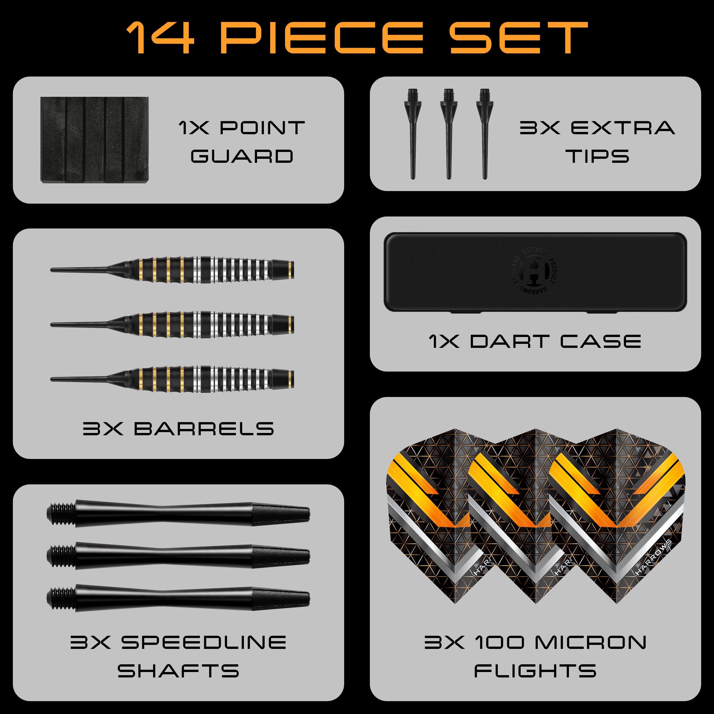 harrows-vulcan-softdarts-18g-schwarz-gold-gummi-griff image 4
