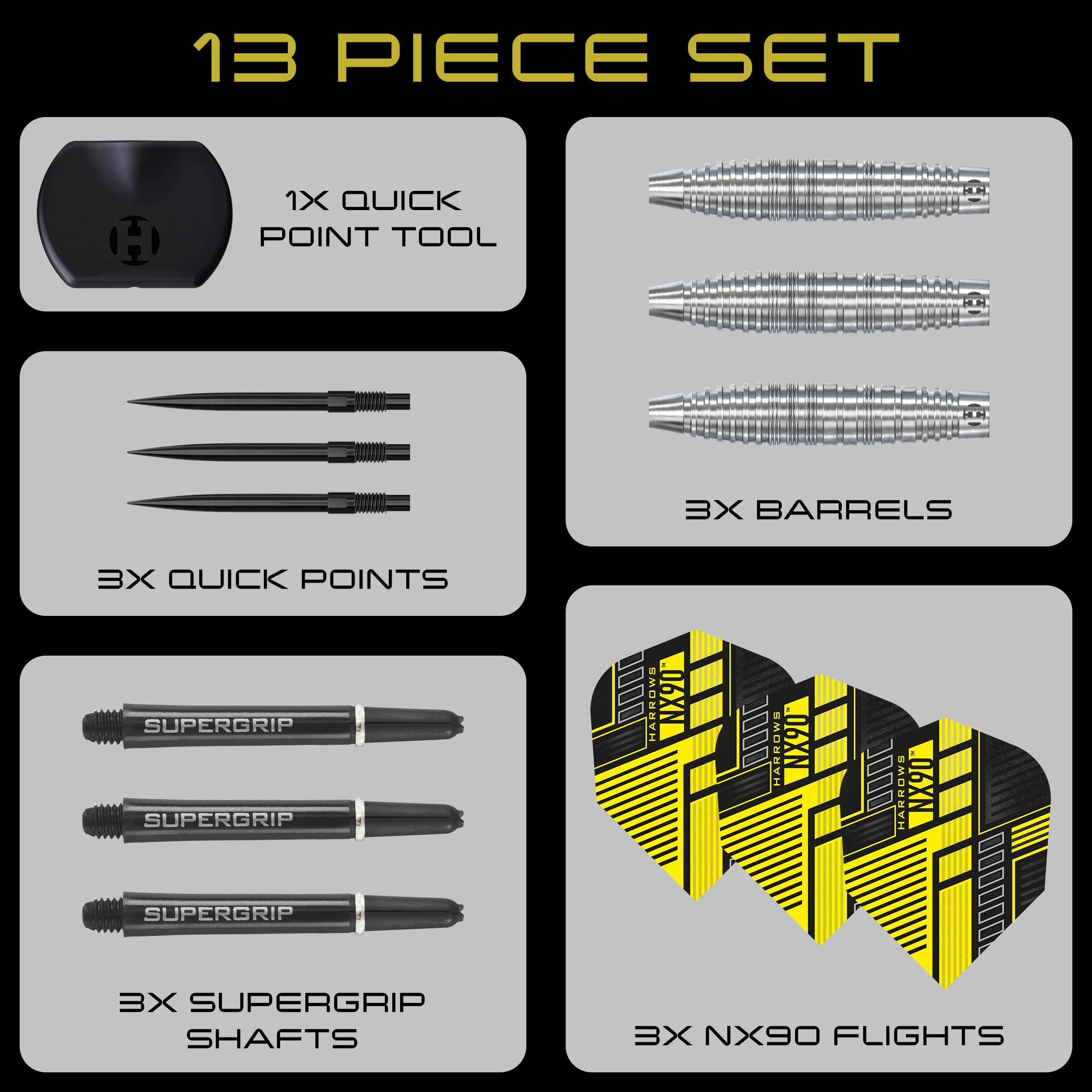 harrows-nx90-bomb-steeldarts-90-21g-23g-25g-quick-point image 6