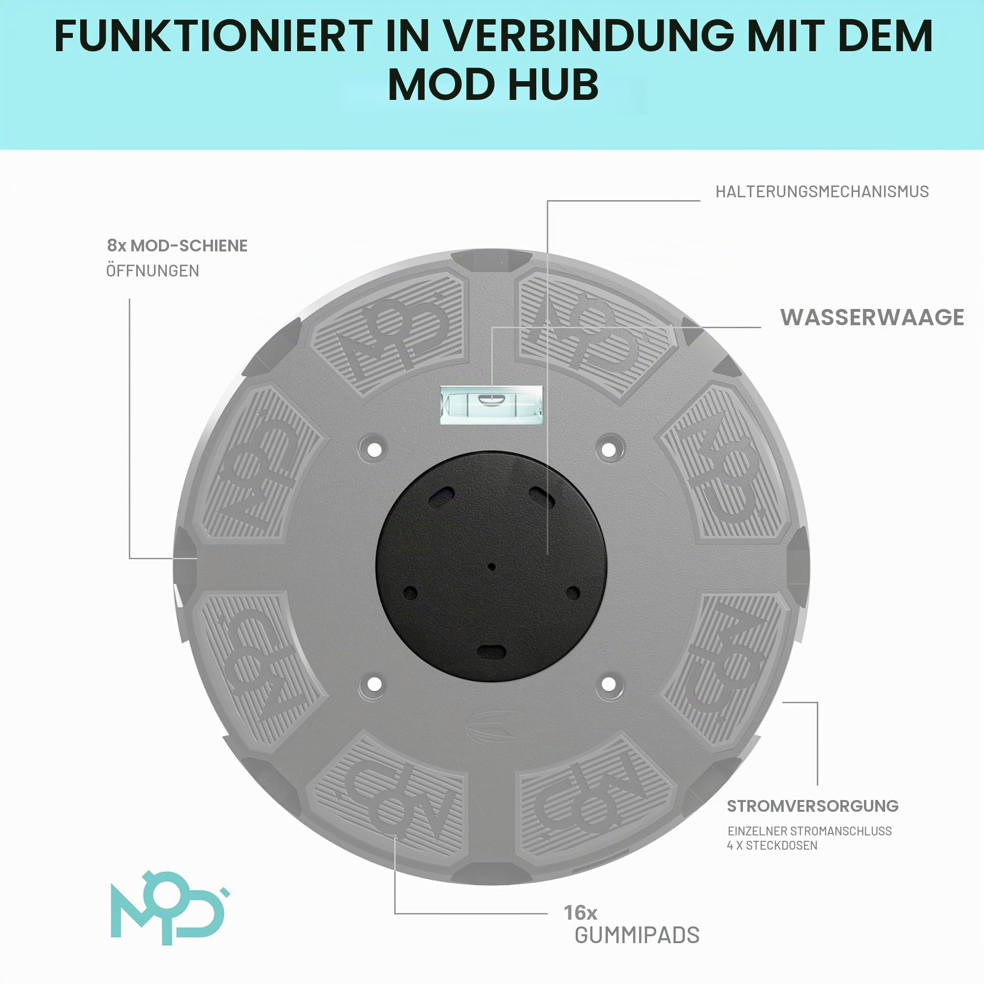 target-mod-hub-bracket-dartboard-halterung-system image 5