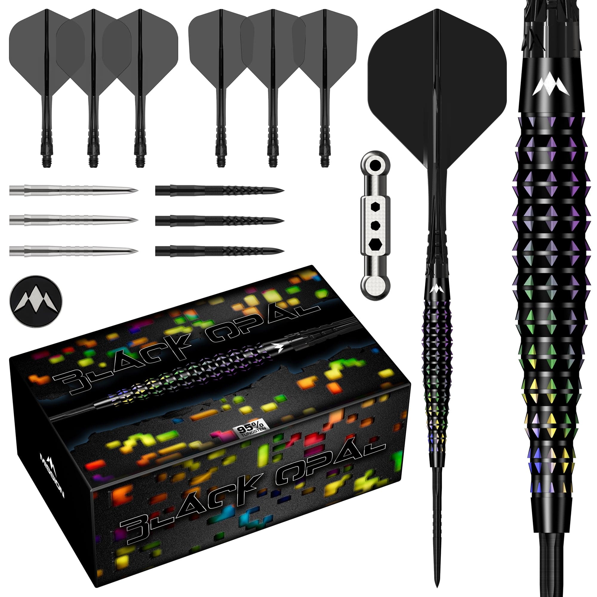 mission-black-opal-steeldarts-24g-95-tungsten-schwarz image 1