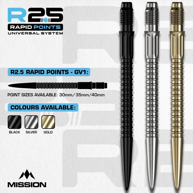 mission-r2-5-rapid-dartspitzen-gv1-silber-30mm image 1