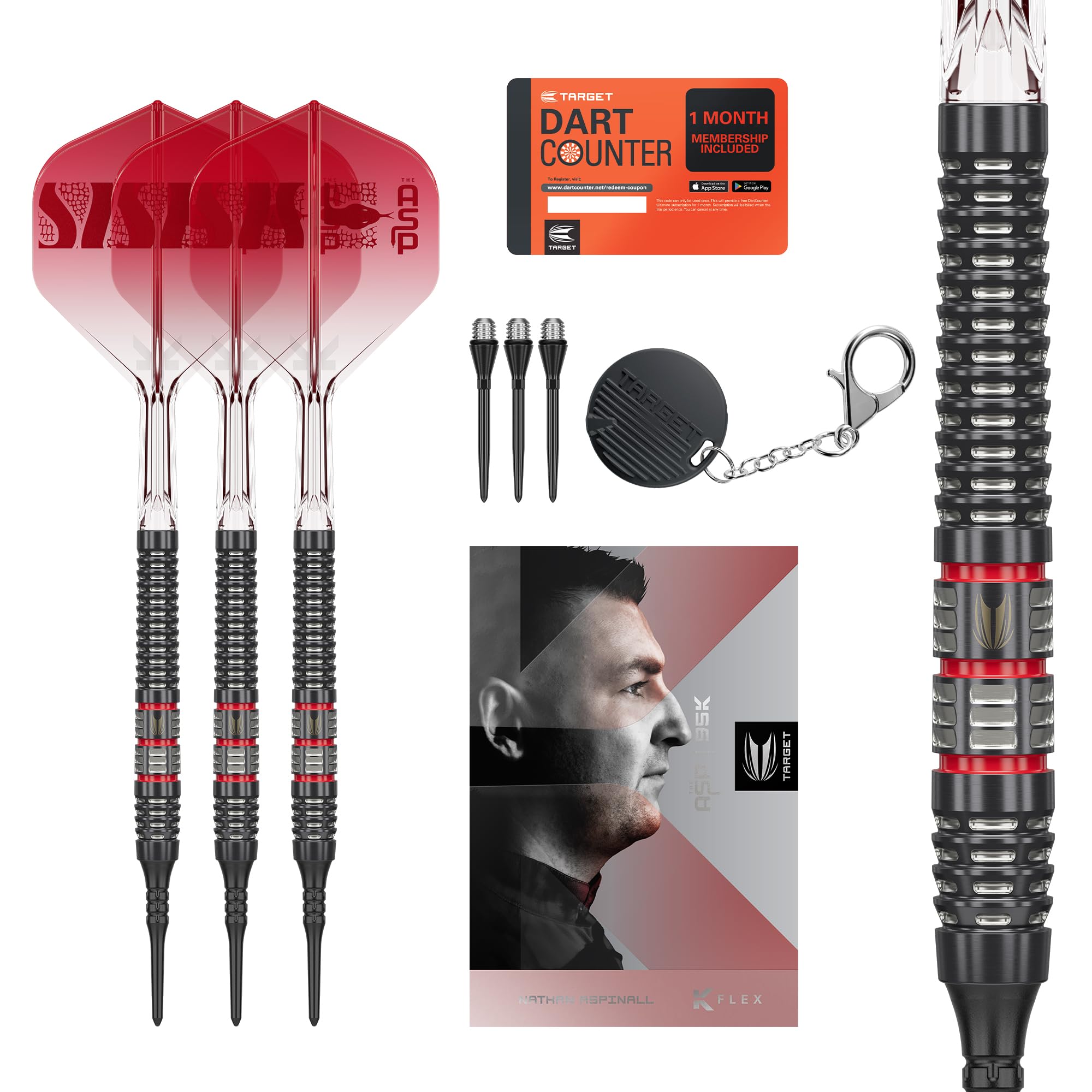 target-nathan-aspinall-95k-softdarts-18g-k-flex-set image 1