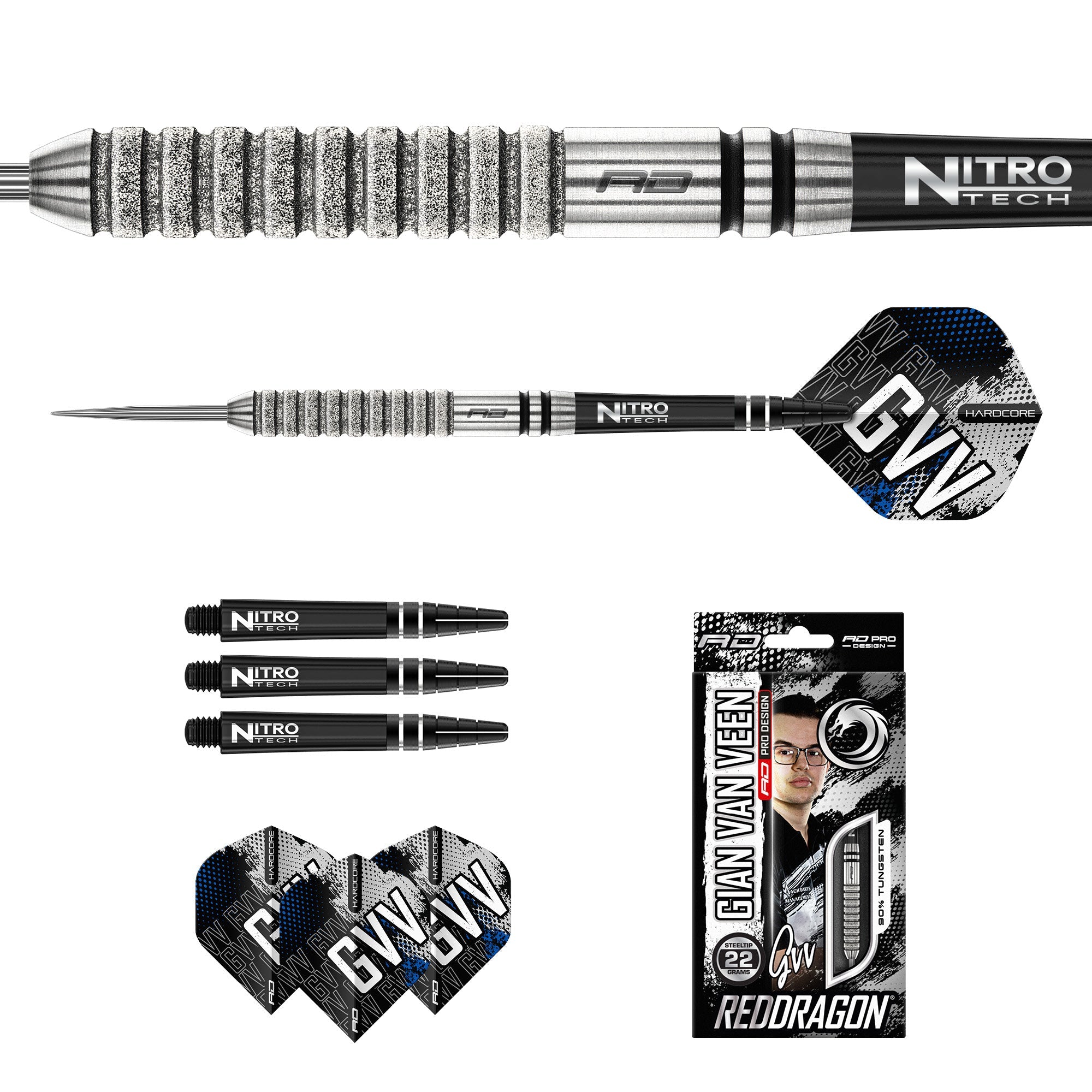red-dragon-gian-van-veen-tour-edition-steeldarts-signiert image 8