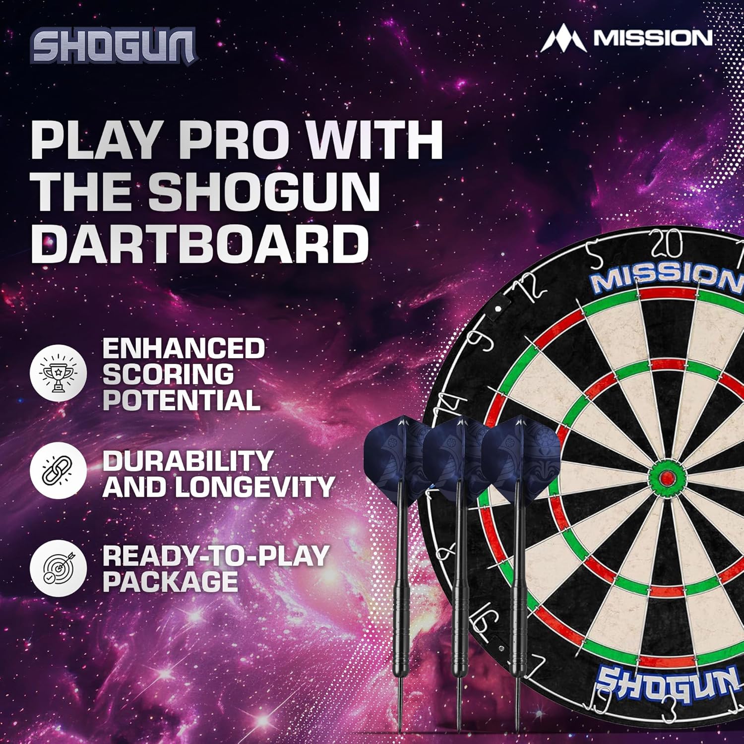 mission-samurai-shogun-dartscheibe-set-sisal-mit-6-darts image 6