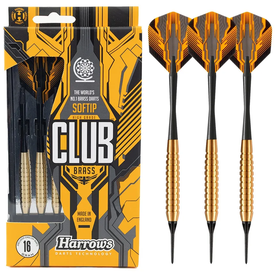 harrows-club-brass-softdarts-18gr-soft-tip-messing-set image 1