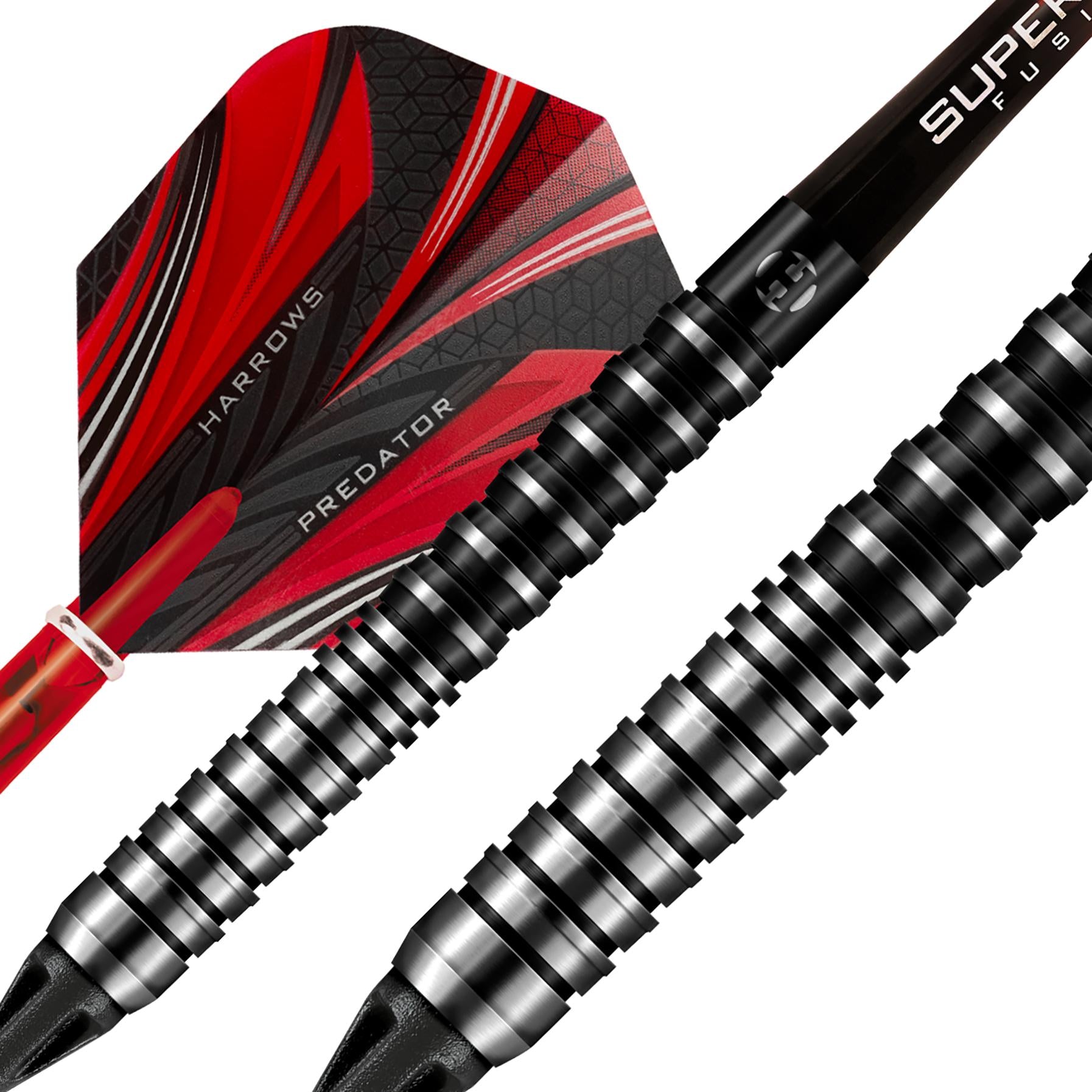 harrows-predator-90-softdarts-18g-tungsten-grip-schwarz image 3