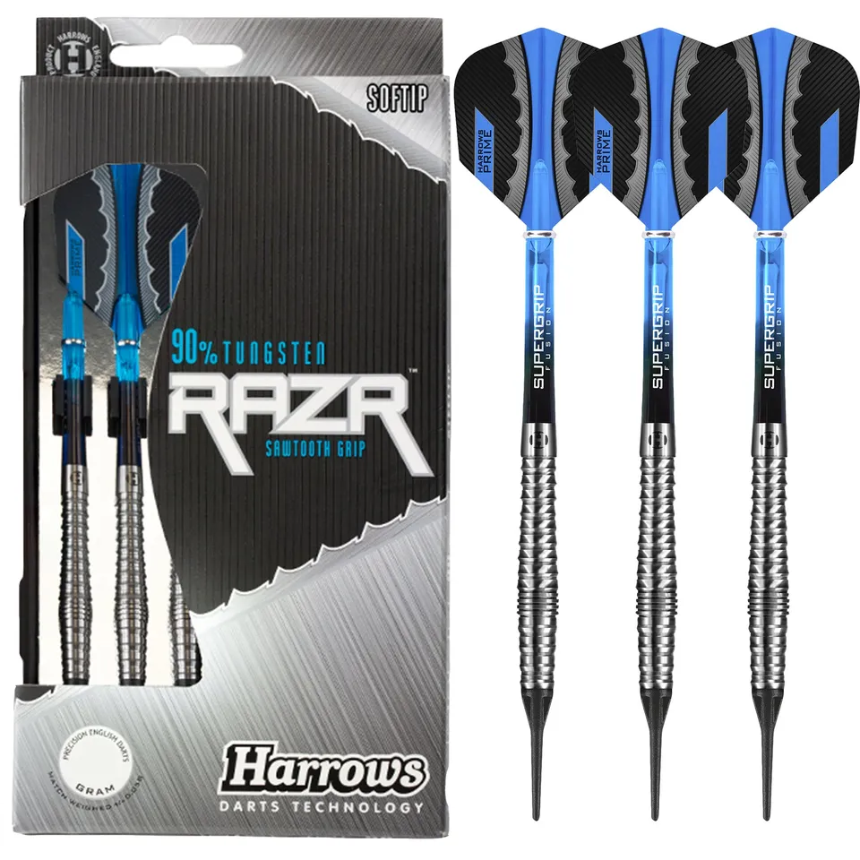 harrows-razr-bulbous-90-softdarts-18g-frontgrip image 1