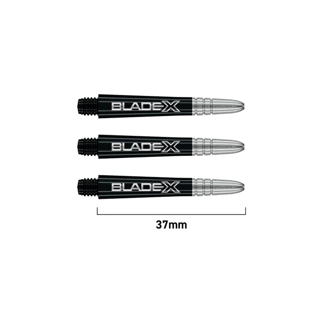 winmau-vecta-blade-x-shafts-medium-schwarz-silber-3er image 1
