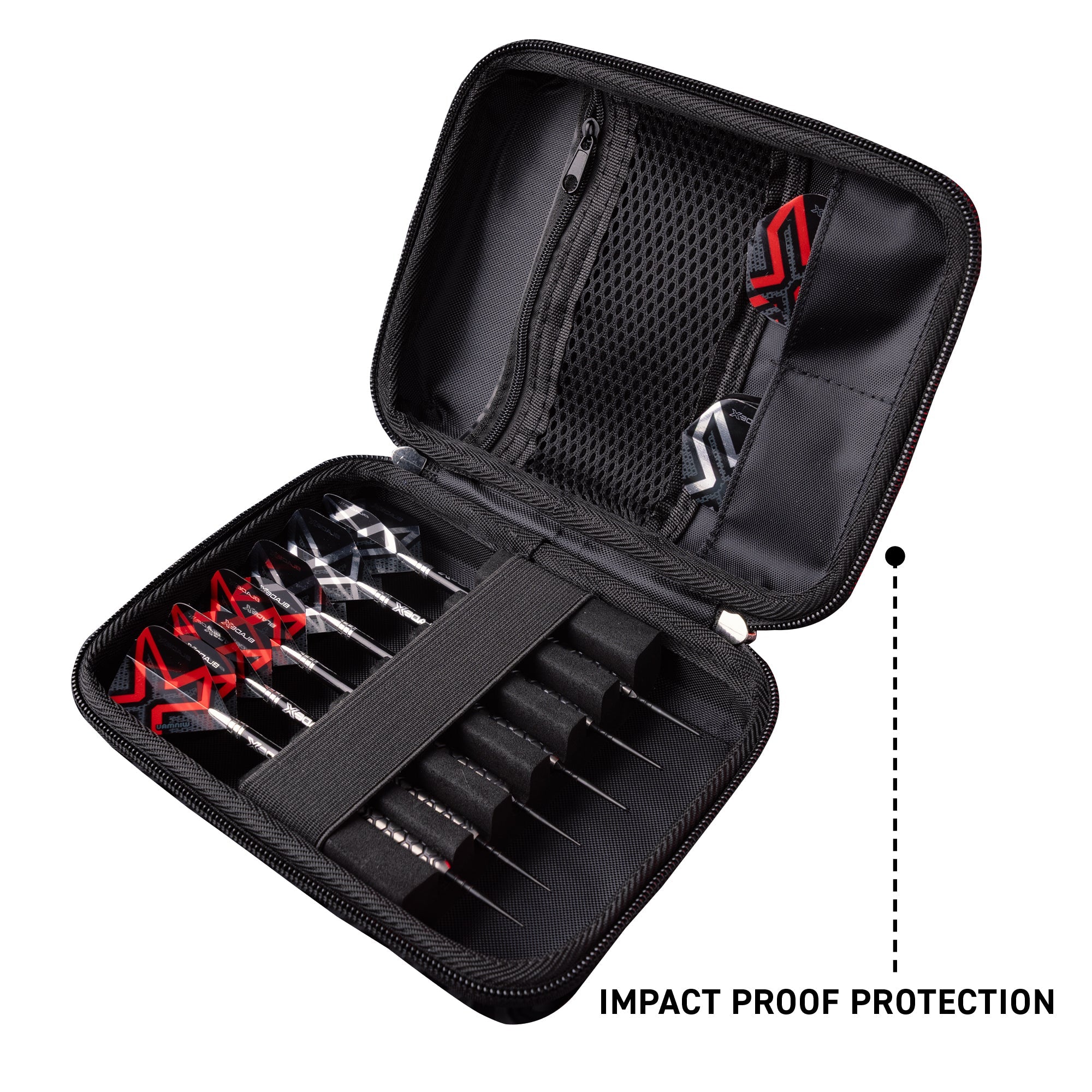 winmau-armor-g2-darttasche-blade-x-schwarz-f-r-2-sets image 2