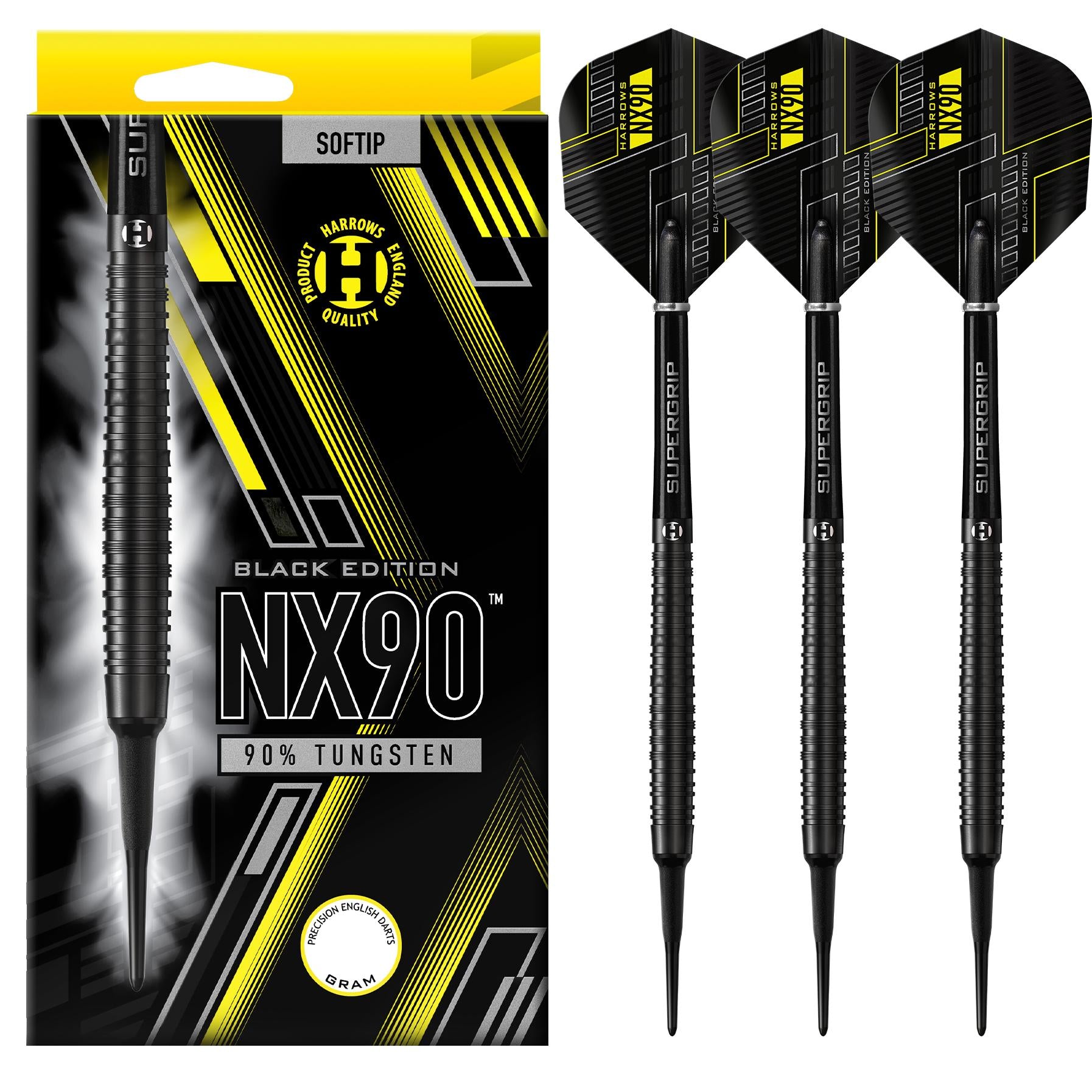 harrows-nx90-black-edition-softdarts-18g-90-tungsten image 1