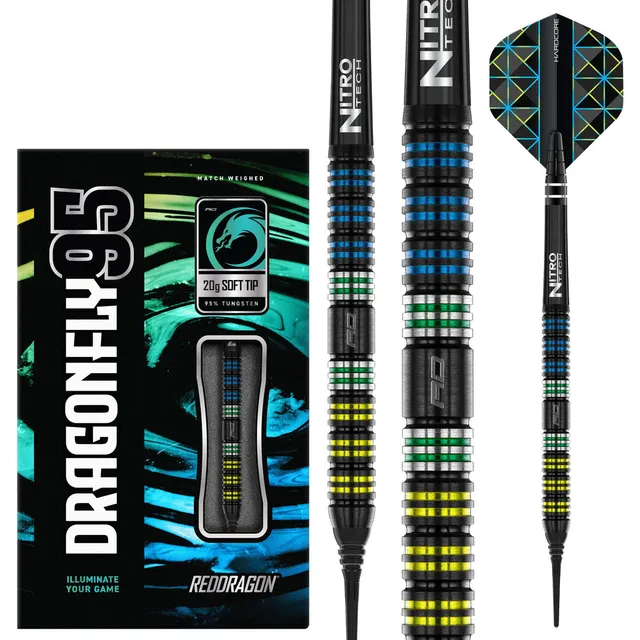 red-dragon-dragonfly-95-black-softdarts-parallel image 1