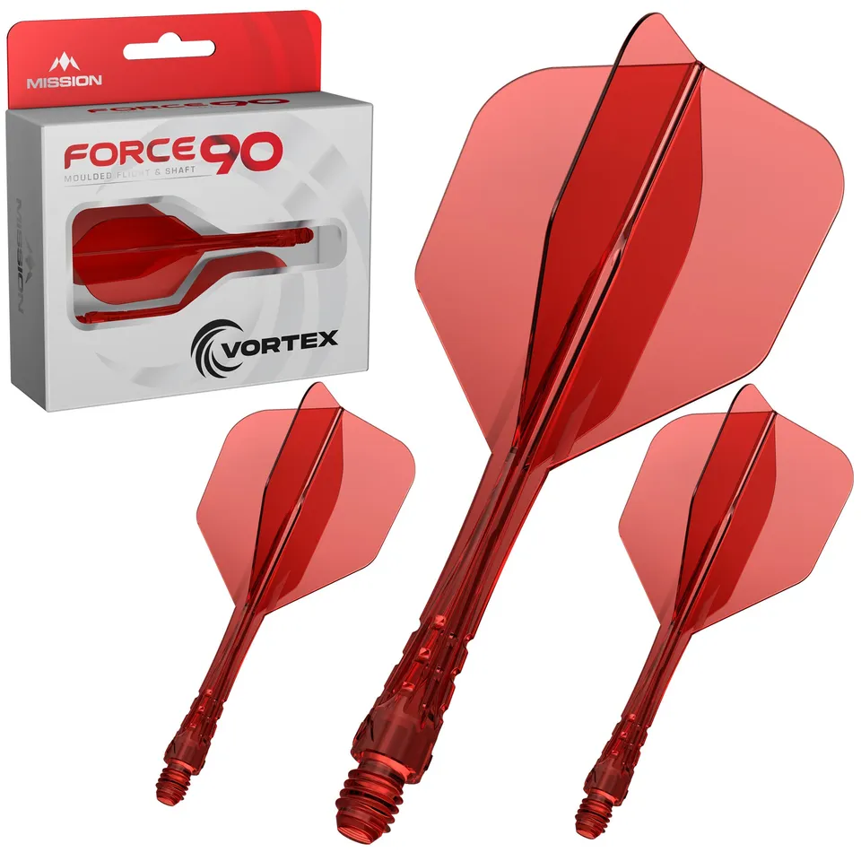 mission-force-90-vortex-flights-clear-red-no6-tweenie-flex-system image 1