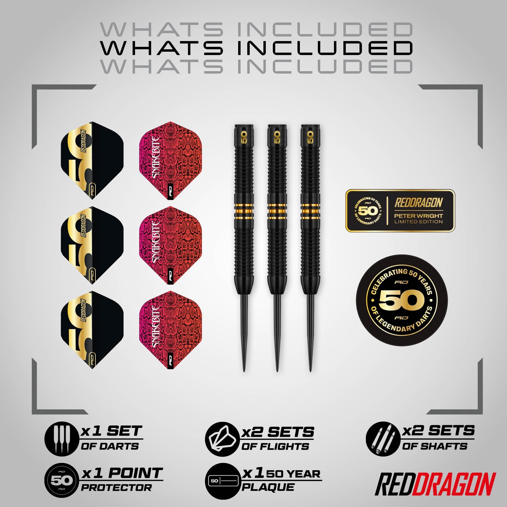 red-dragon-peter-wright-50-year-steeldarts-gold-onyx-limited image 4