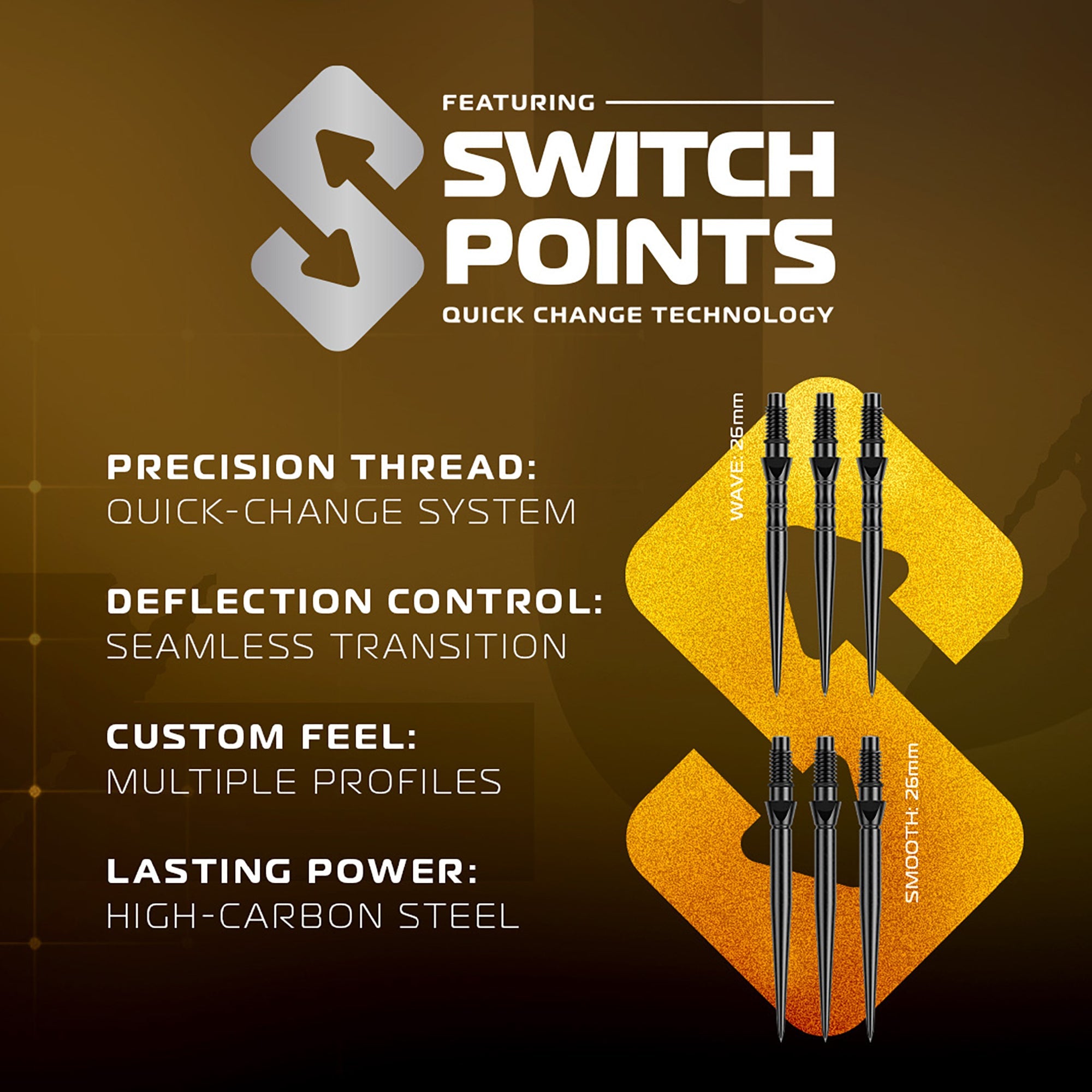 winmau-exion-switch-point-steeldarts-parallel-23-g-schwarz-gold image 5