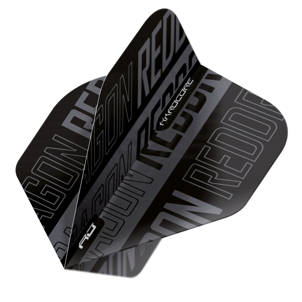 red-dragon-hardcore-xt-flights-schwarz-grau-standard-100-mikron image 1
