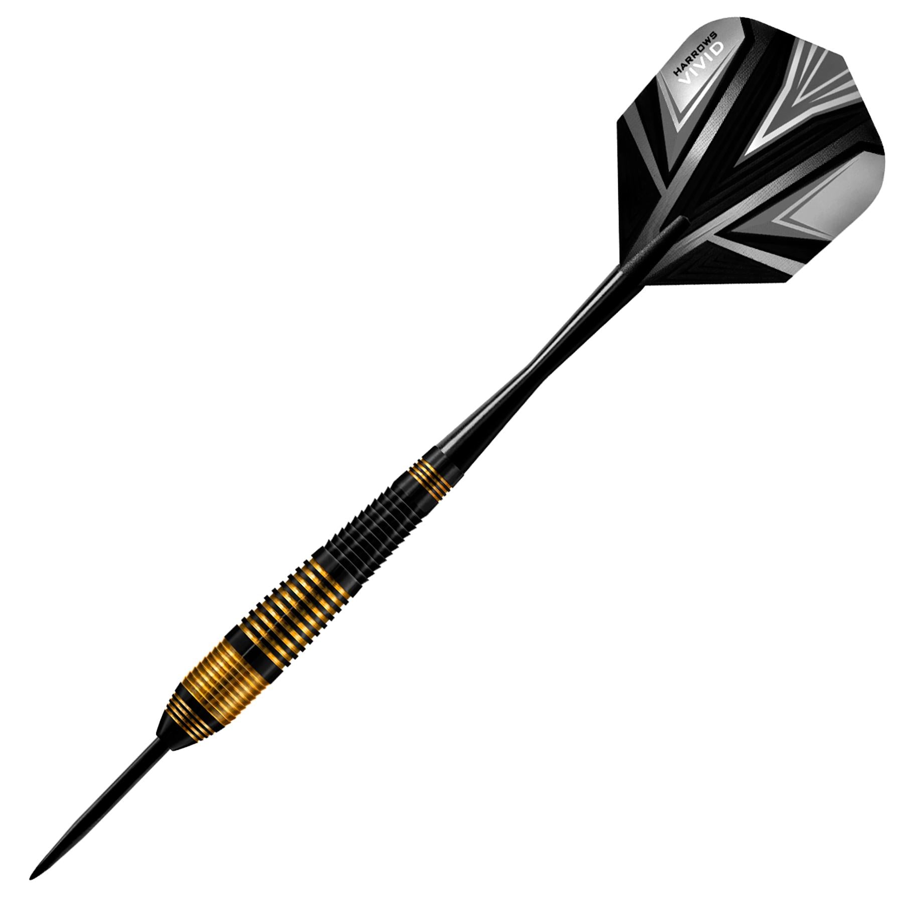 harrows-vivid-brass-black-steeldarts-23gr-messing image 4