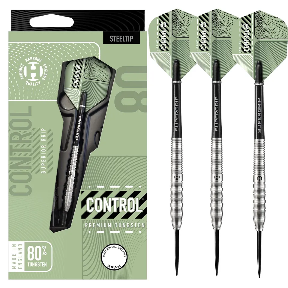 harrows-control-80-tapered-steeldarts-23g-wolfram-grip image 1