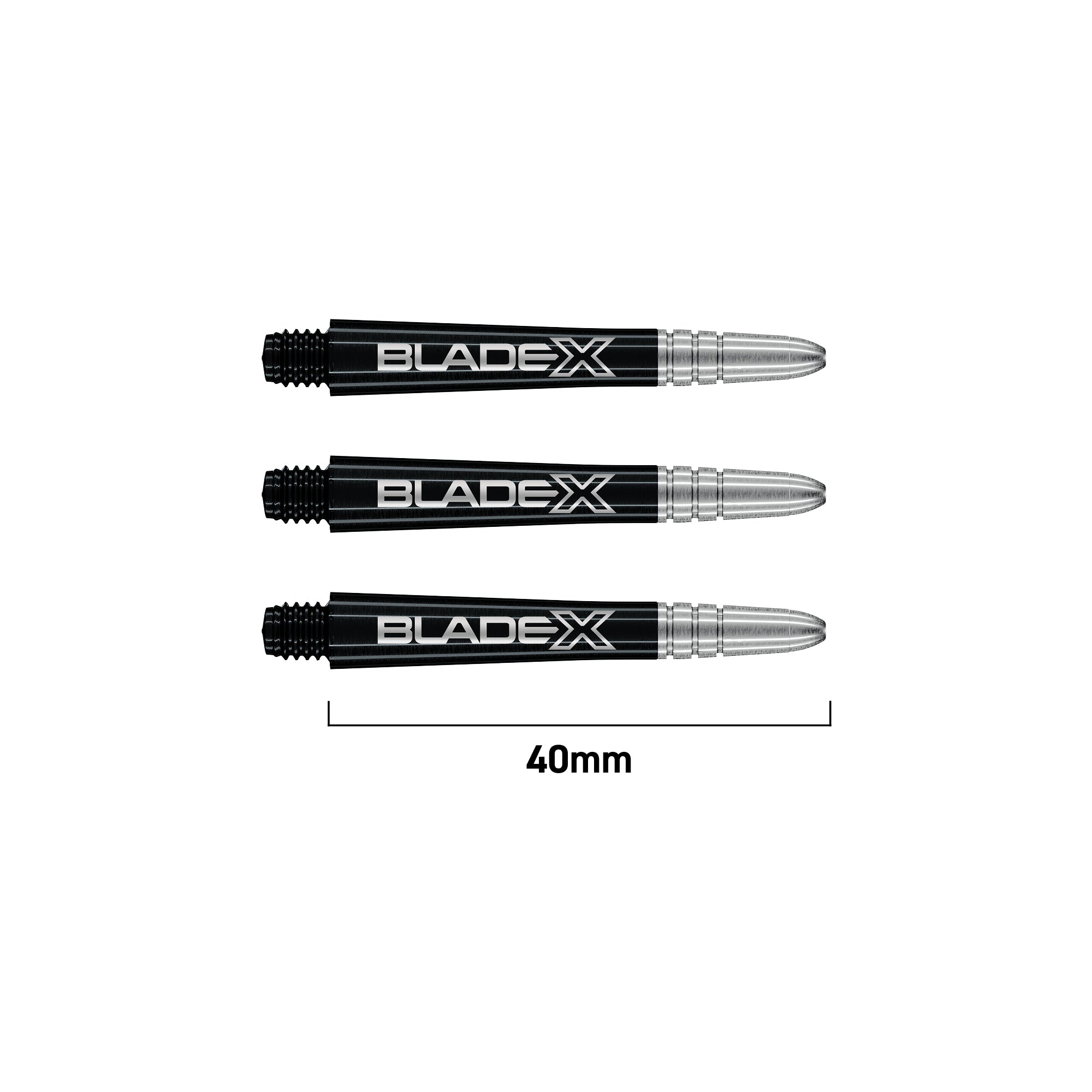 winmau-vecta-blade-x-shafts-mittel-schwarz-silber-3er image 1