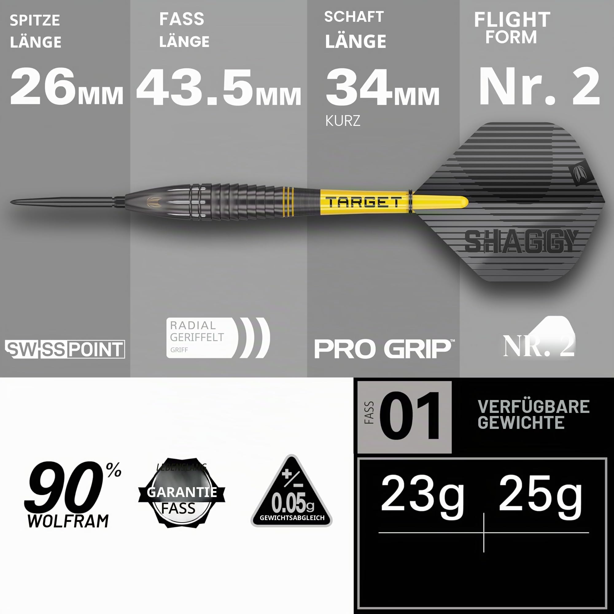target-scott-williams-black-out-steeldarts-23g-90 image 3