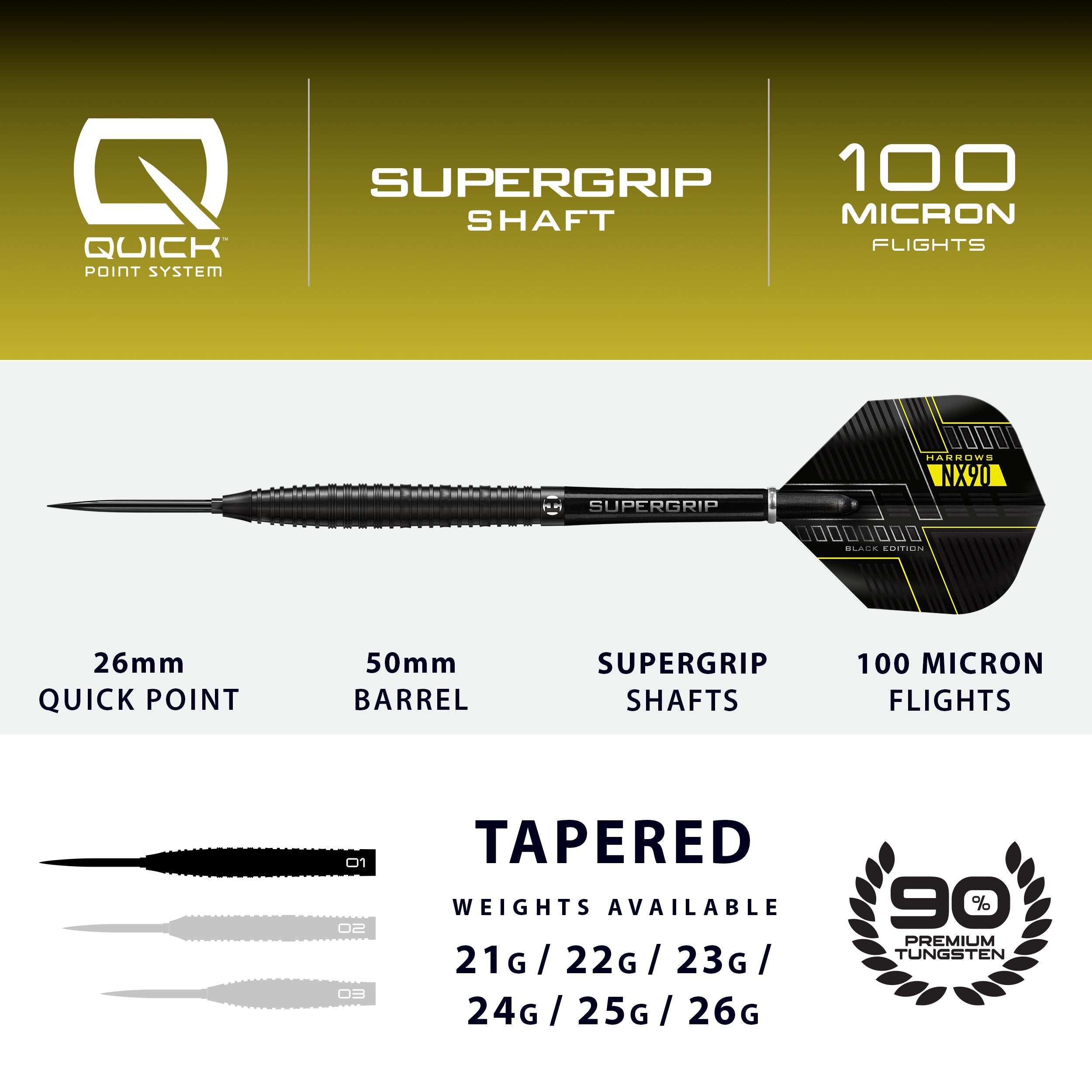 harrows-nx90-90-black-edition-quick-point-steeldart-23g image 4