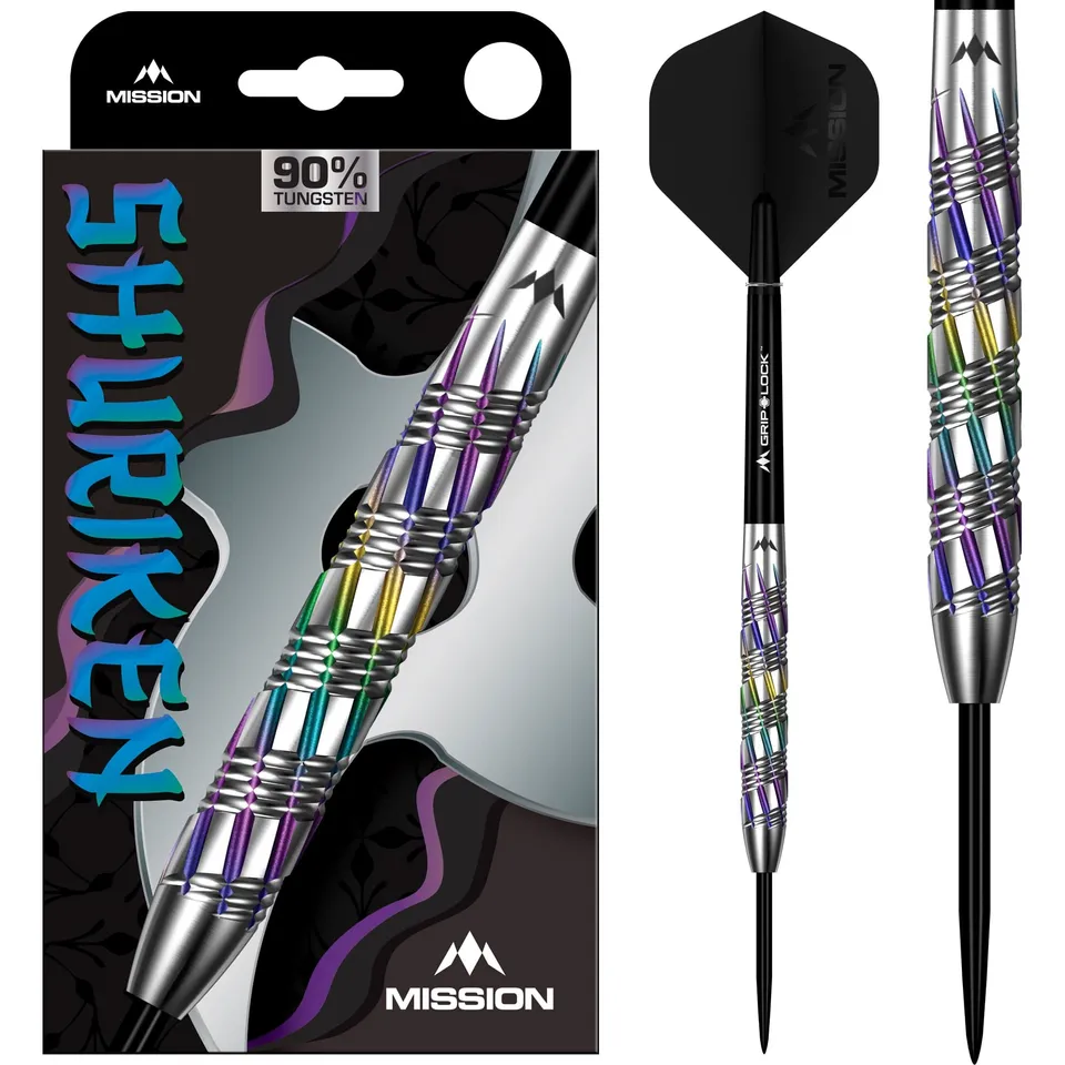 mission-shuriken-steeldarts-90-tungsten-22g-24g-coral image 1