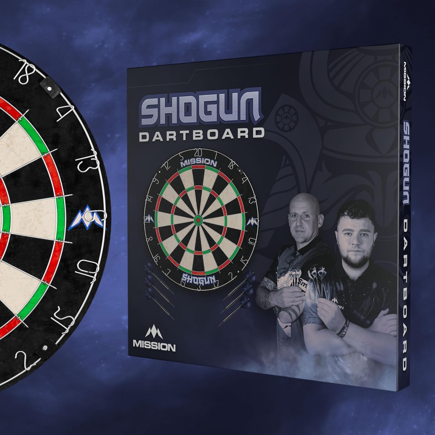 mission-samurai-shogun-dartscheibe-set-sisal-mit-6-darts image 2