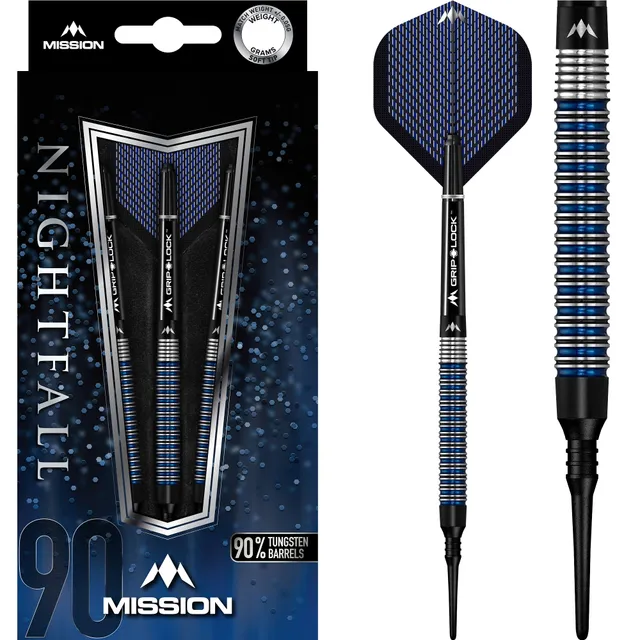 mission-nightfall-m2-softdarts-90-tungsten-19g-blau-schwarz image 1