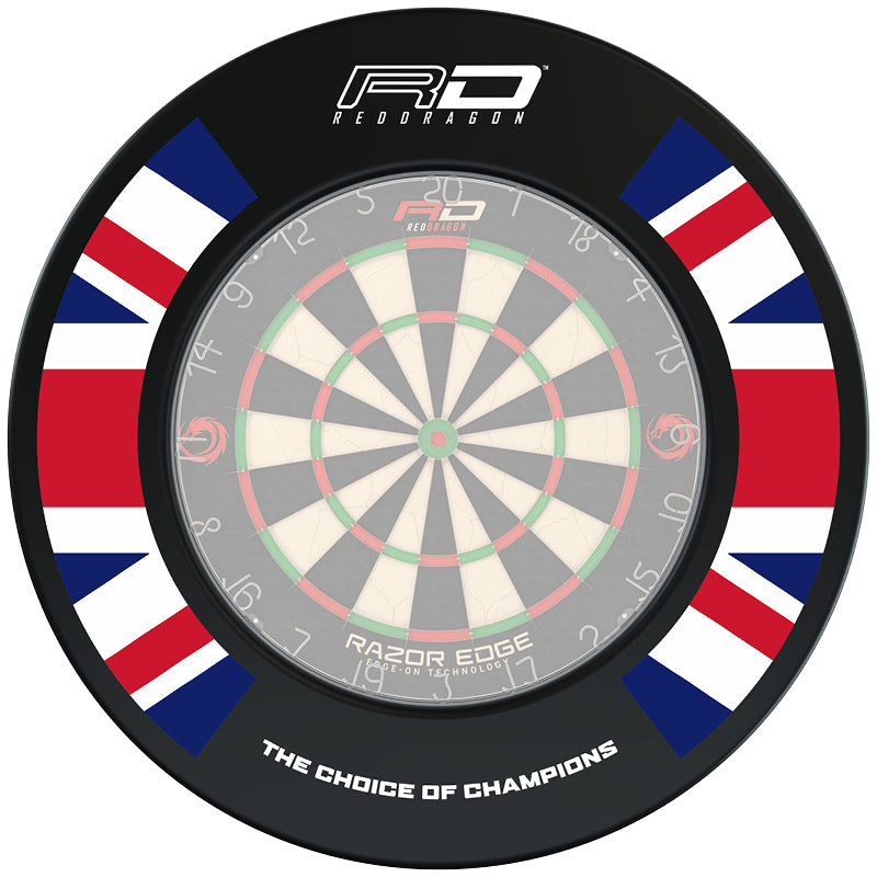 red-dragon-hardcore-dartboard-surround-schwarz-wandschutz-polymer image 2