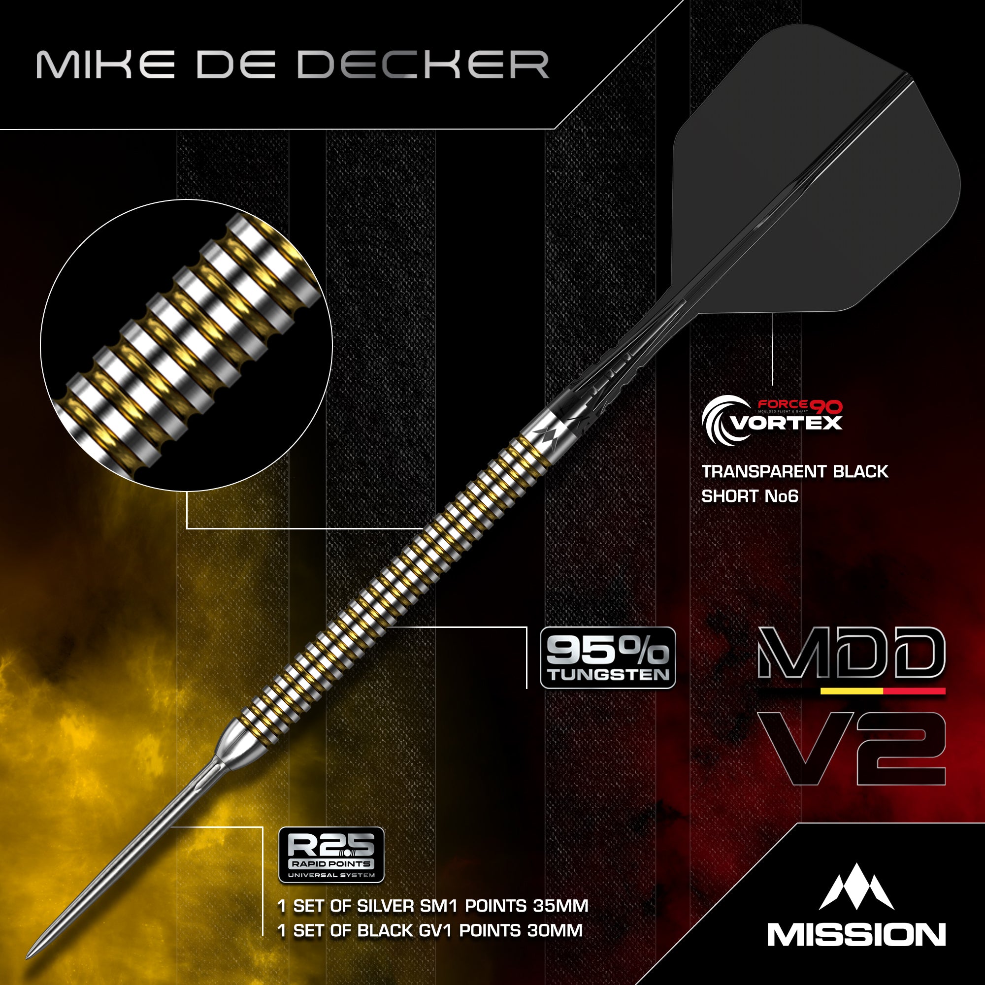 mission-mike-de-decker-v2-steeldarts-24g-95-tungsten image 2