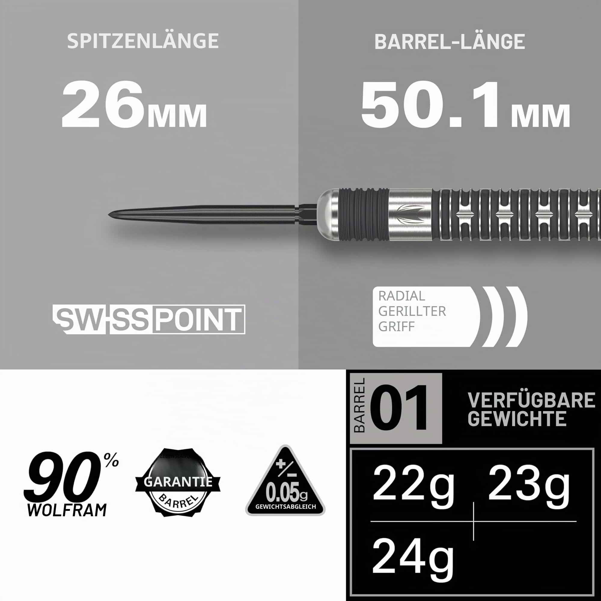 target-chris-dobey-hollywood-action-steeldarts-22g-90-wolfram image 3