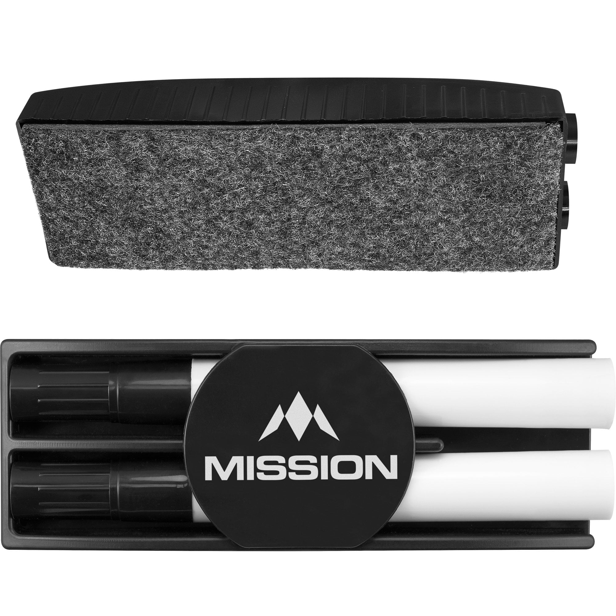 mission-whiteboard-kit-radierer-2-stifte-schwarz image 1