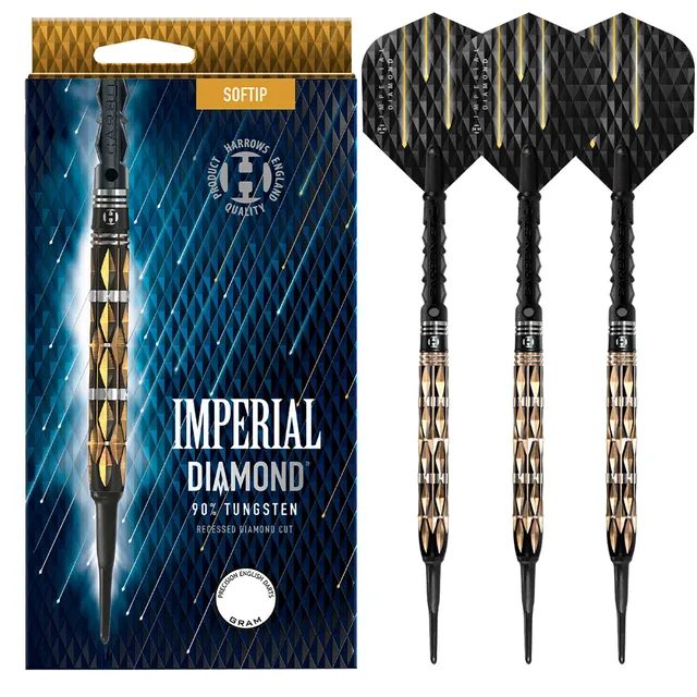 harrows-imperial-diamond-90-softdarts-20g-wolfram-profi-grip image 1