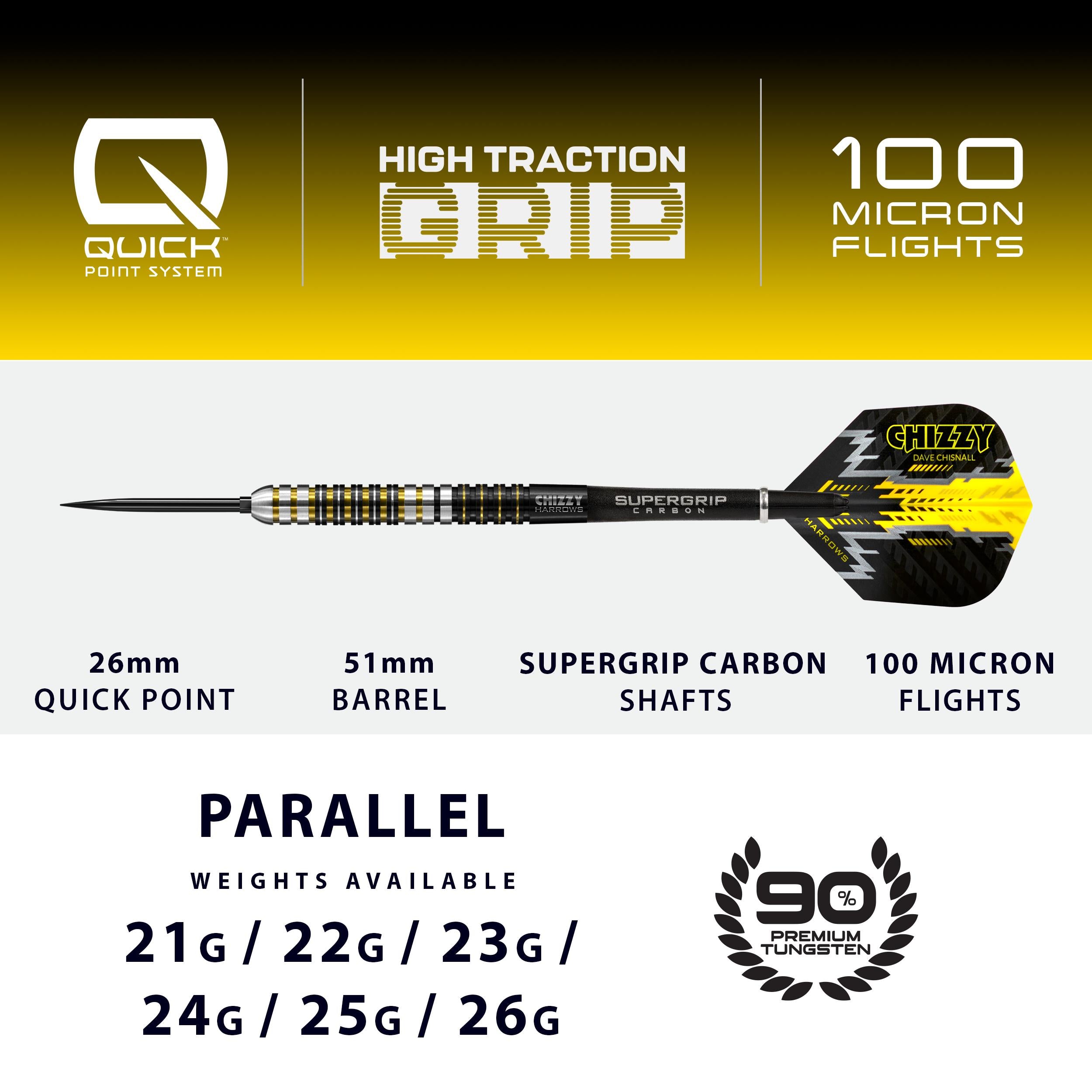 harrows-chizzy-steeldarts-24g-90-tungsten-quick-point image 4