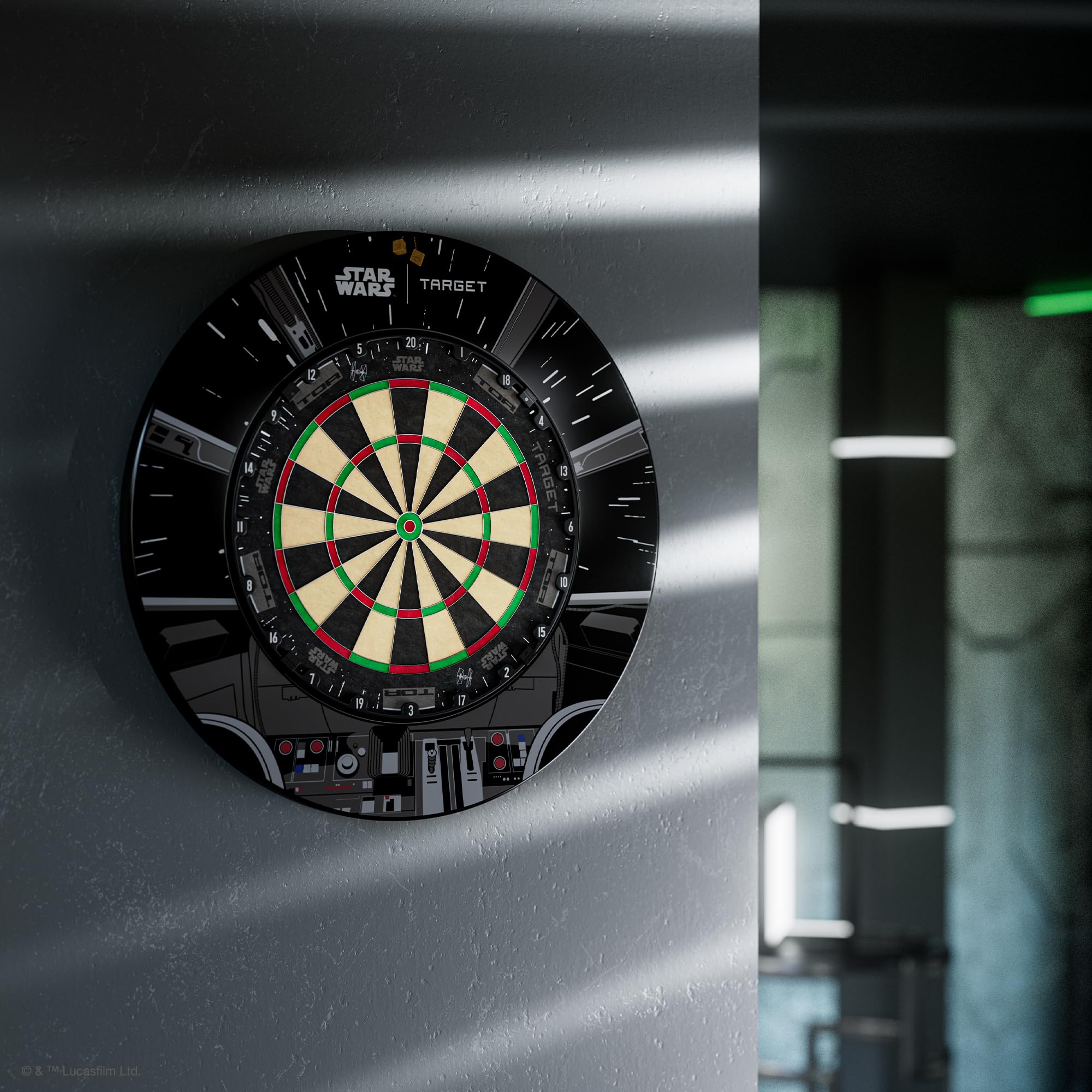 target-tor-star-wars-dartscheibe-sisal-set-mit-falcon-surround image 6