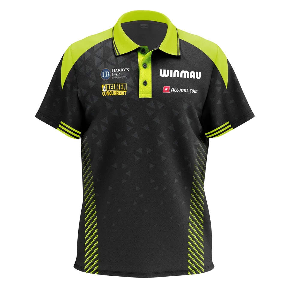 winmau-mvg-tour-poloshirt-gr-n-schwarz-xl-performance image 1