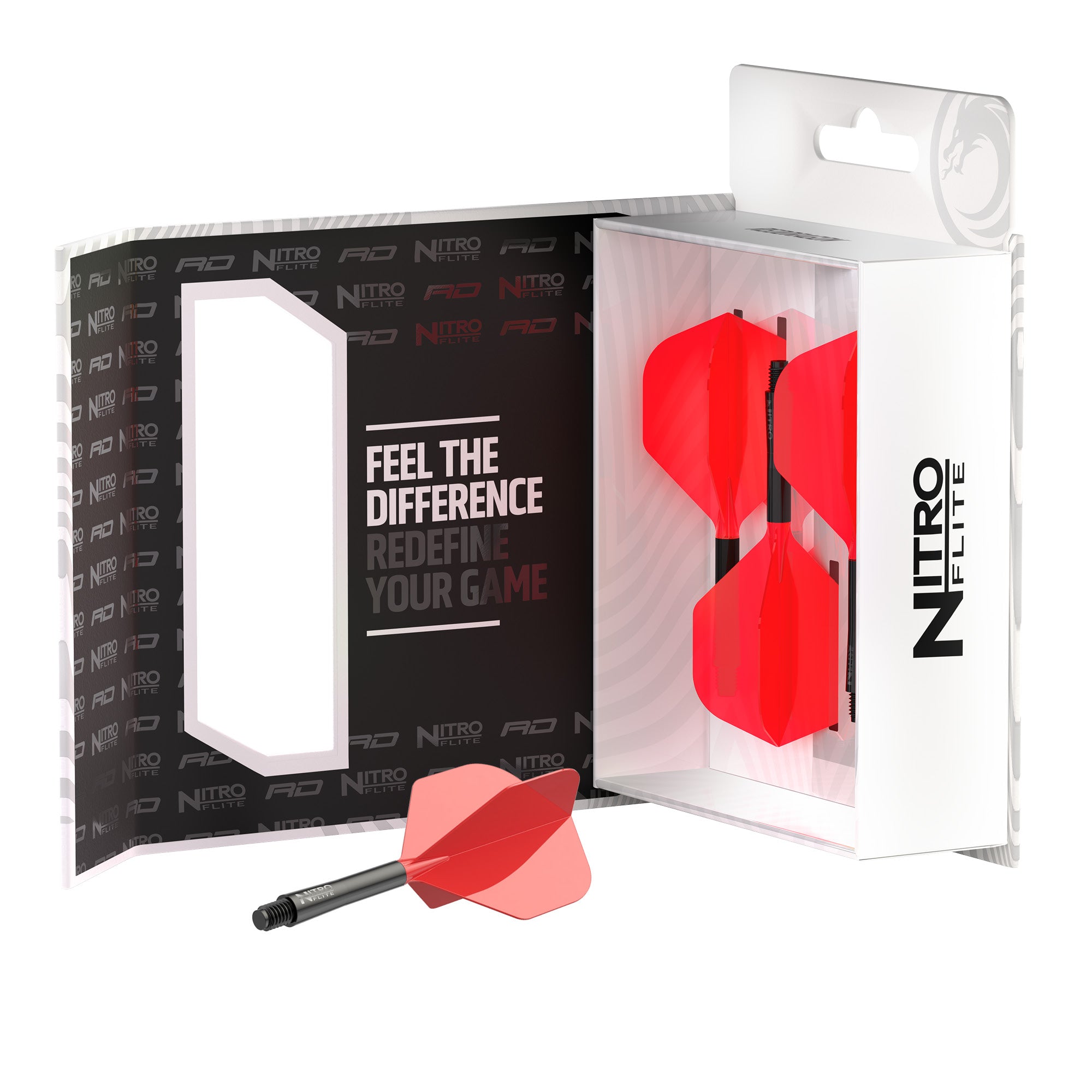 red-dragon-nitro-flite-flights-medium-schwarz-rot-system image 5