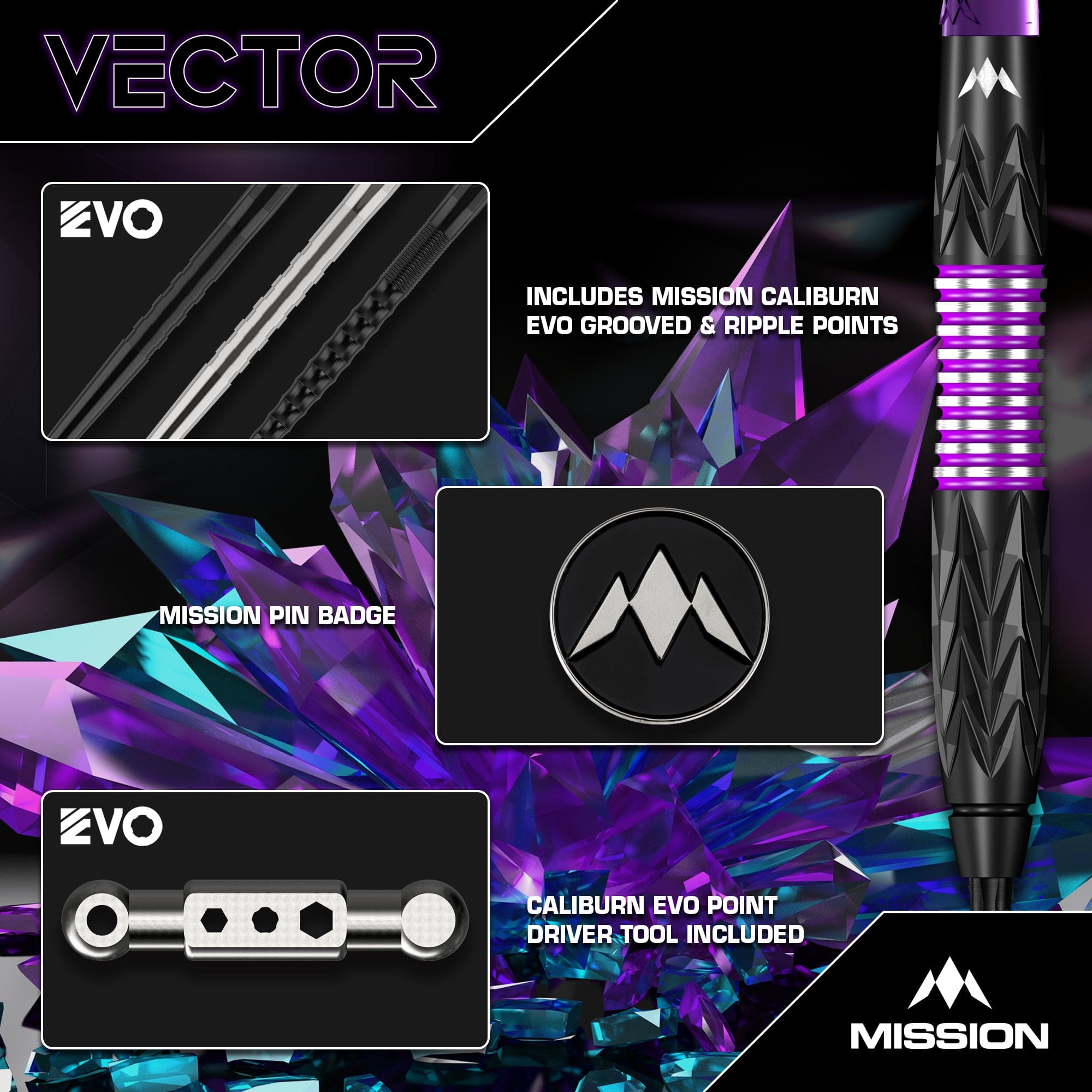 mission-vector-steeldarts-95-tungsten-schwarz-lila-24g image 6