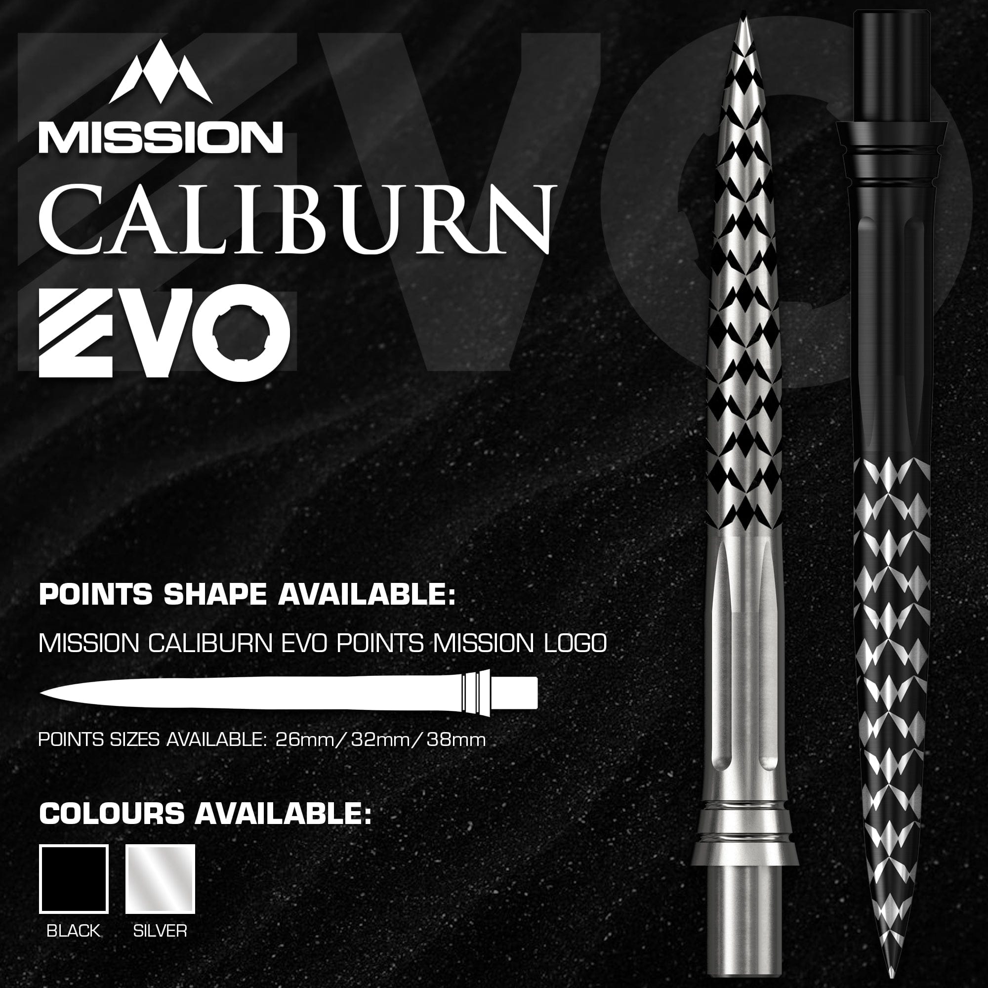 mission-evo-caliburn-dartspitzen-stahl-schwarz-26mm image 3