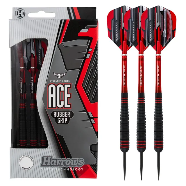 harrows-ace-steeldarts-3er-set-gummi-grip-20-26g image 1