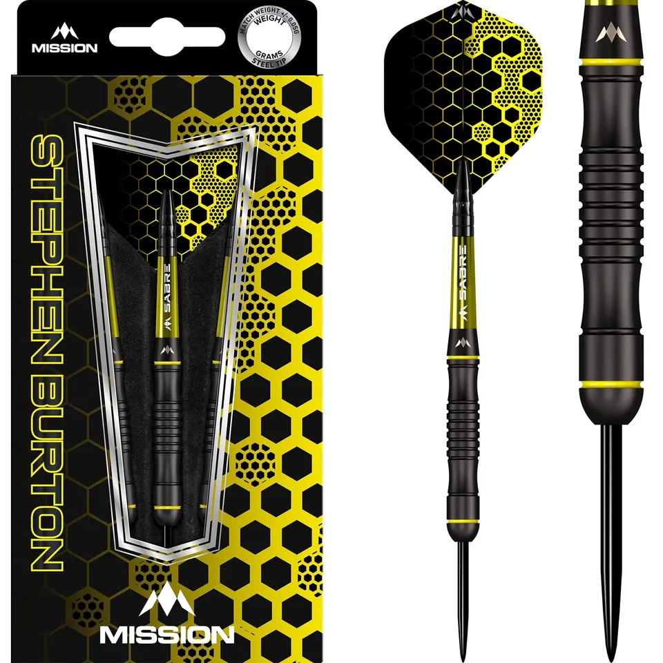 mission-stephen-burton-steeldarts-90-black-titanium-23g image 1