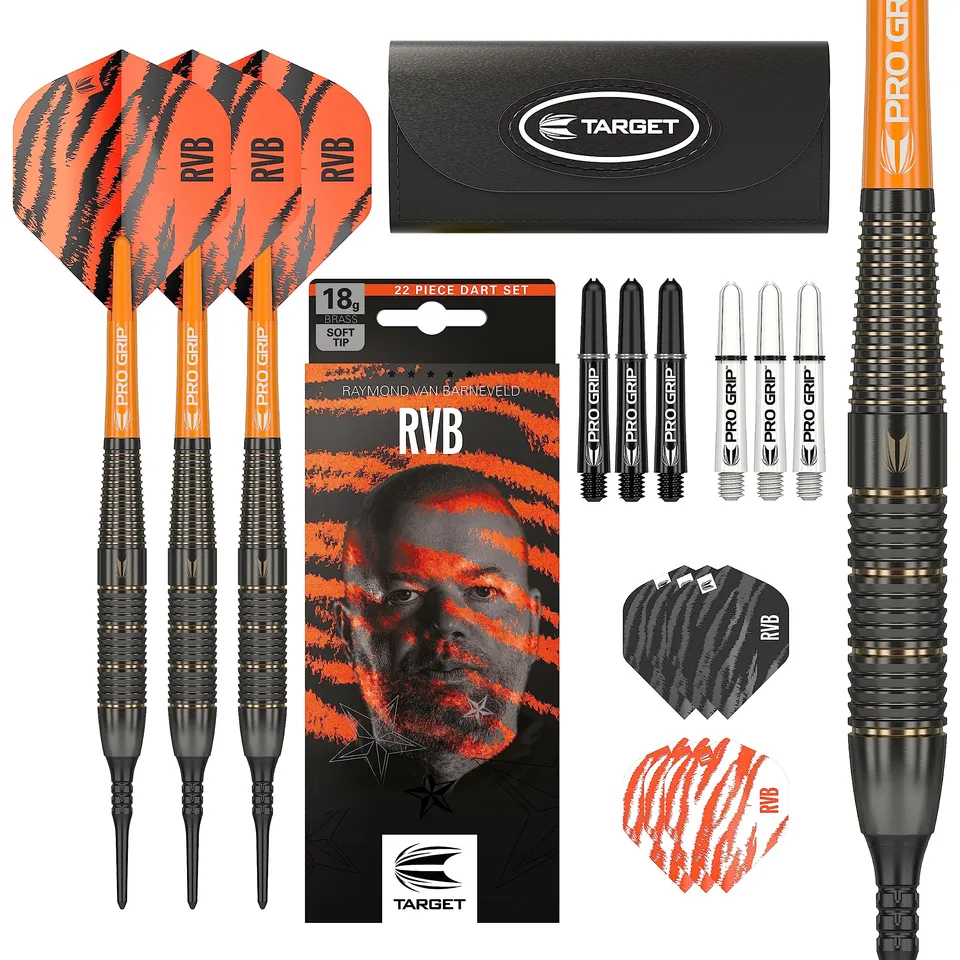 target-rvb-chrono-barneveld-softdarts-messing-18g-set-mit-case image 1