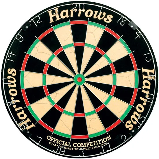 harrows-official-competition-dartscheibe-sisal image 1