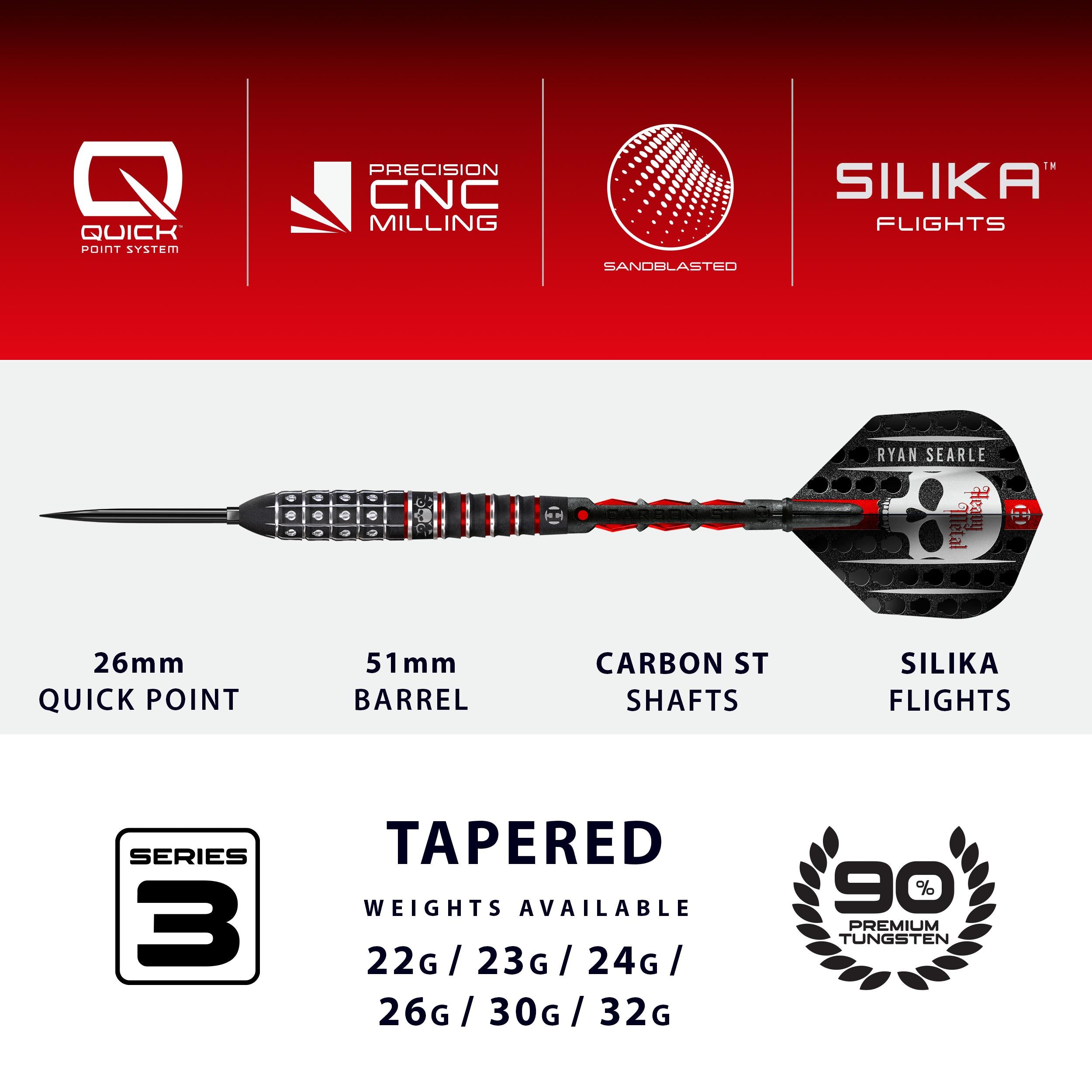 harrows-ryan-searle-series-3-steeldart-24g-90-quick-point image 4