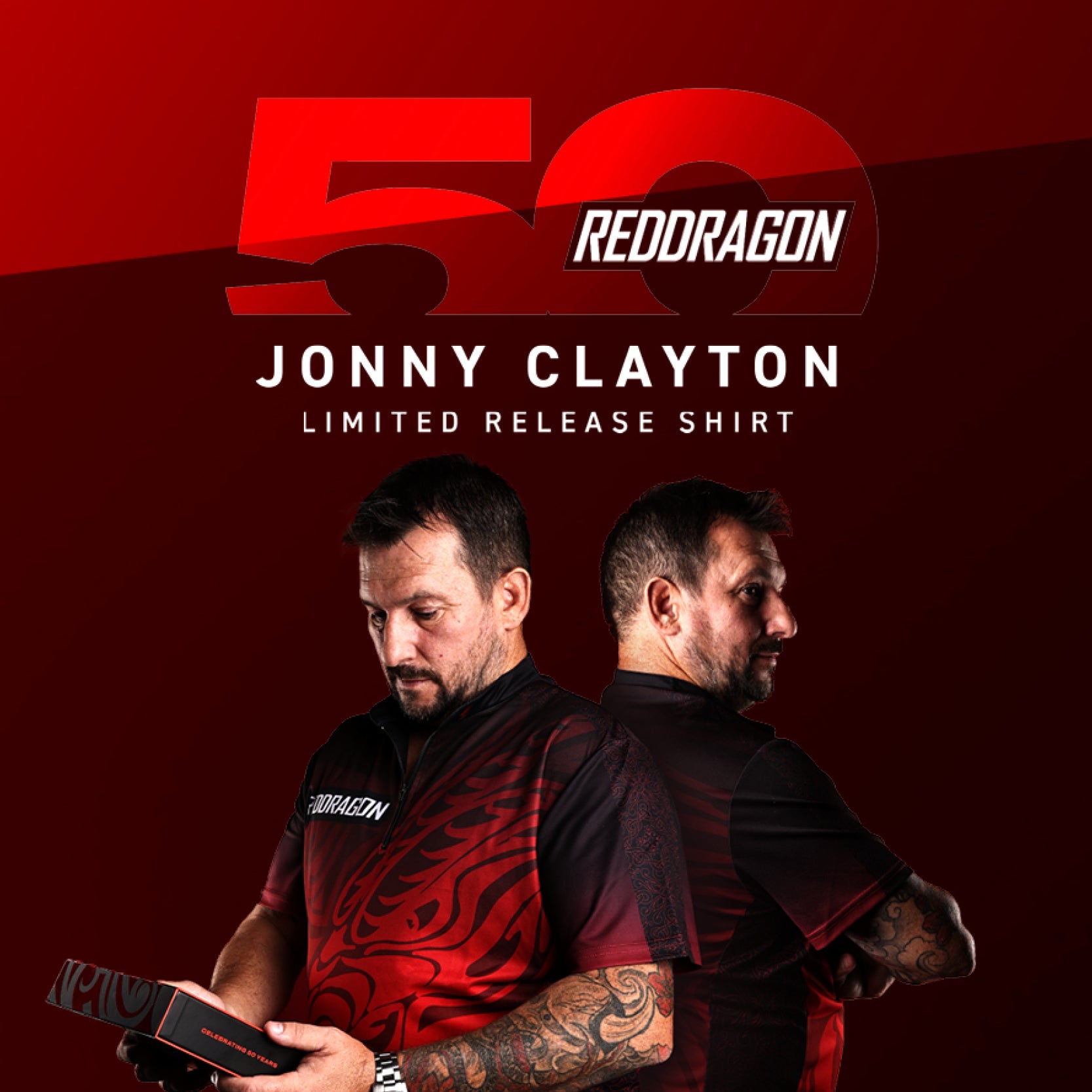 red-dragon-jonny-clayton-tour-polo-l-limited-edition image 3
