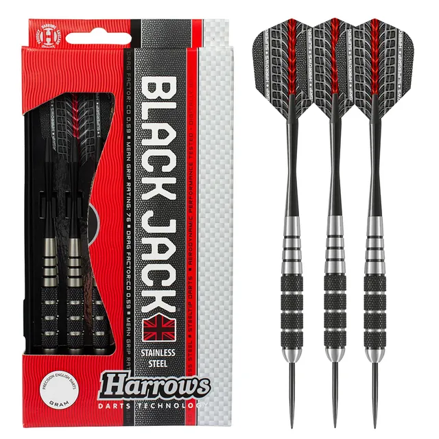 harrows-black-jack-22g-steeldart-schwarz-grip image 1