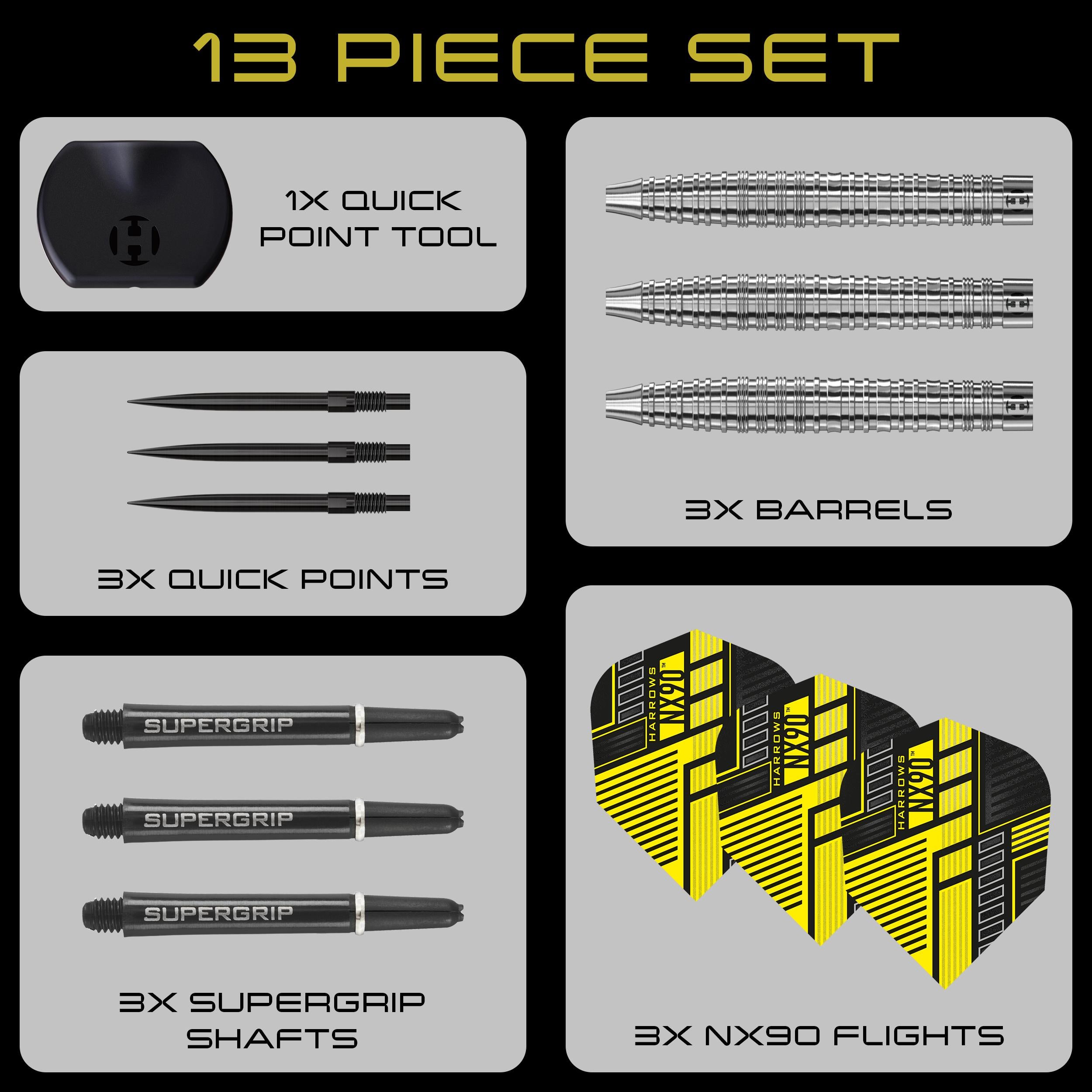 harrows-nx90-tapered-quick-point-steeldarts-23g image 6