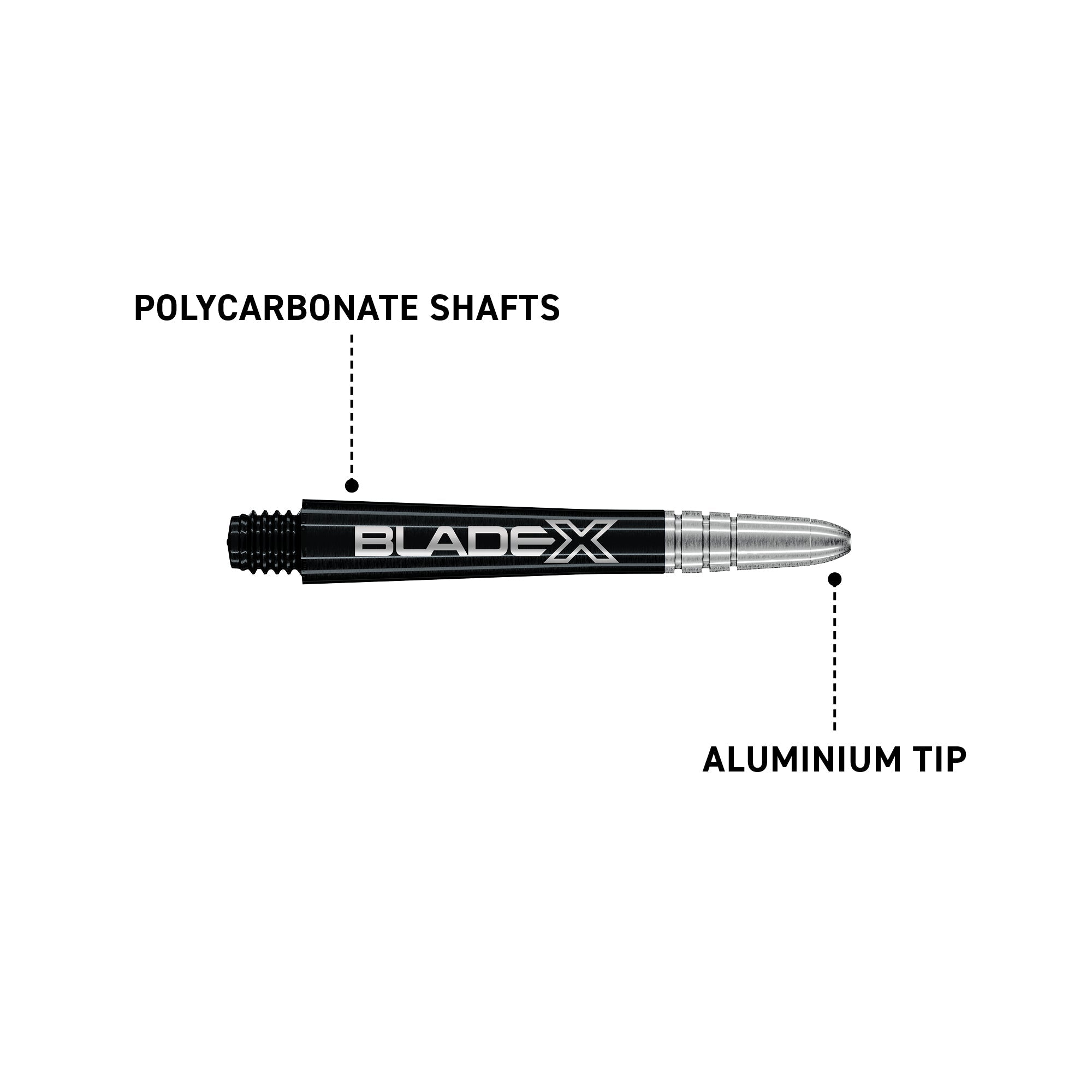 winmau-vecta-blade-x-shafts-mittel-schwarz-silber-3er image 3
